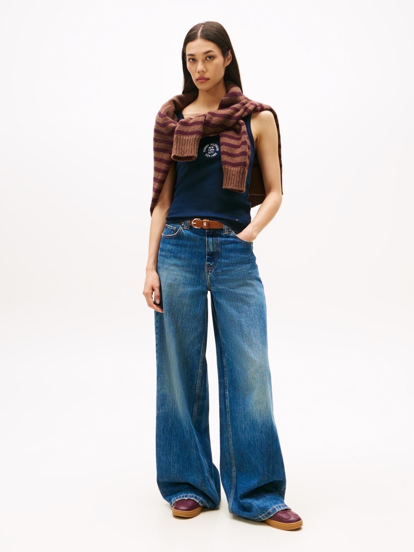 Polera Sin Mangas Slim Fit Azul Tommy Hilfiger-1