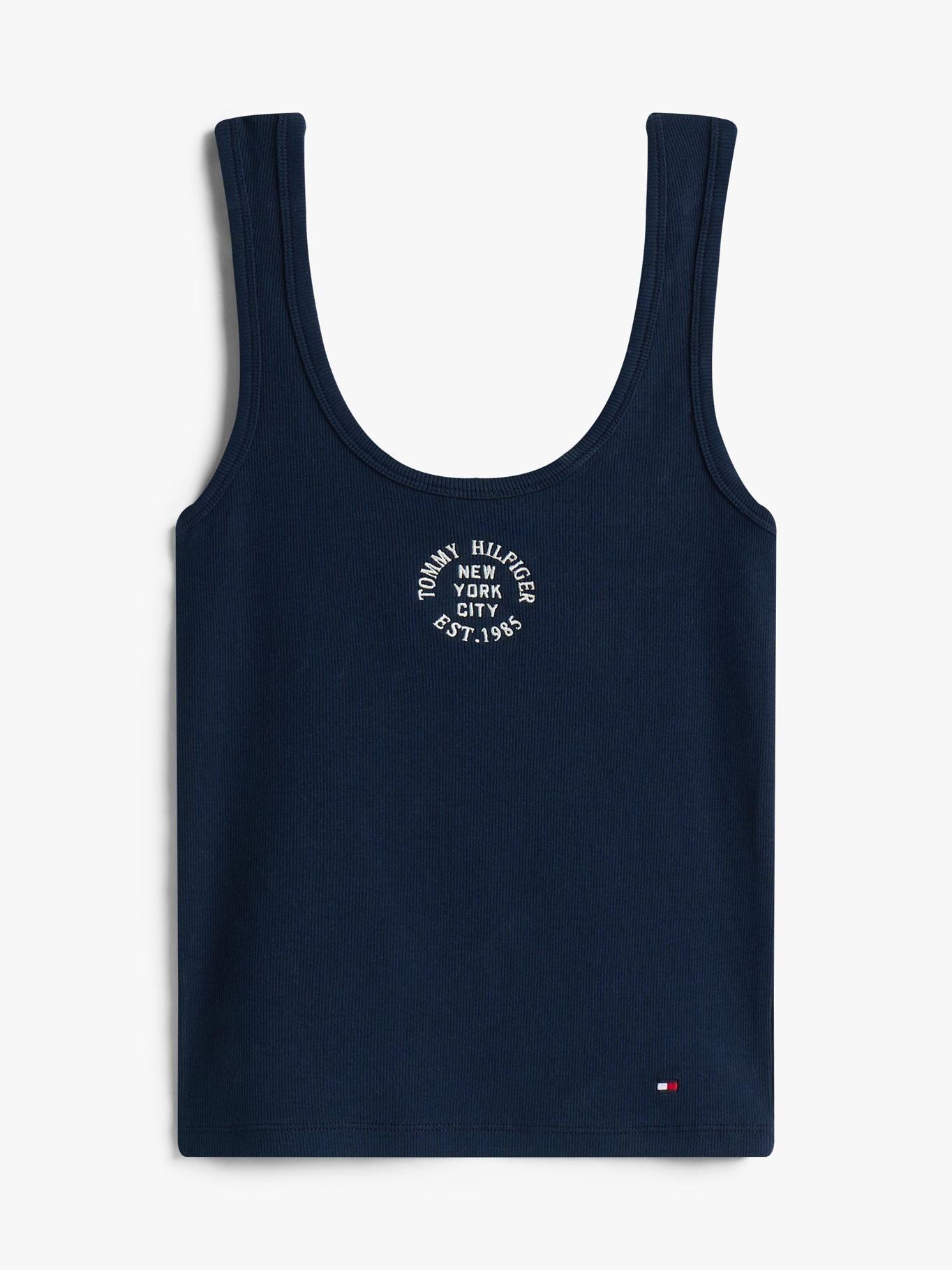 Polera Sin Mangas Slim Fit Azul Tommy Hilfiger-4