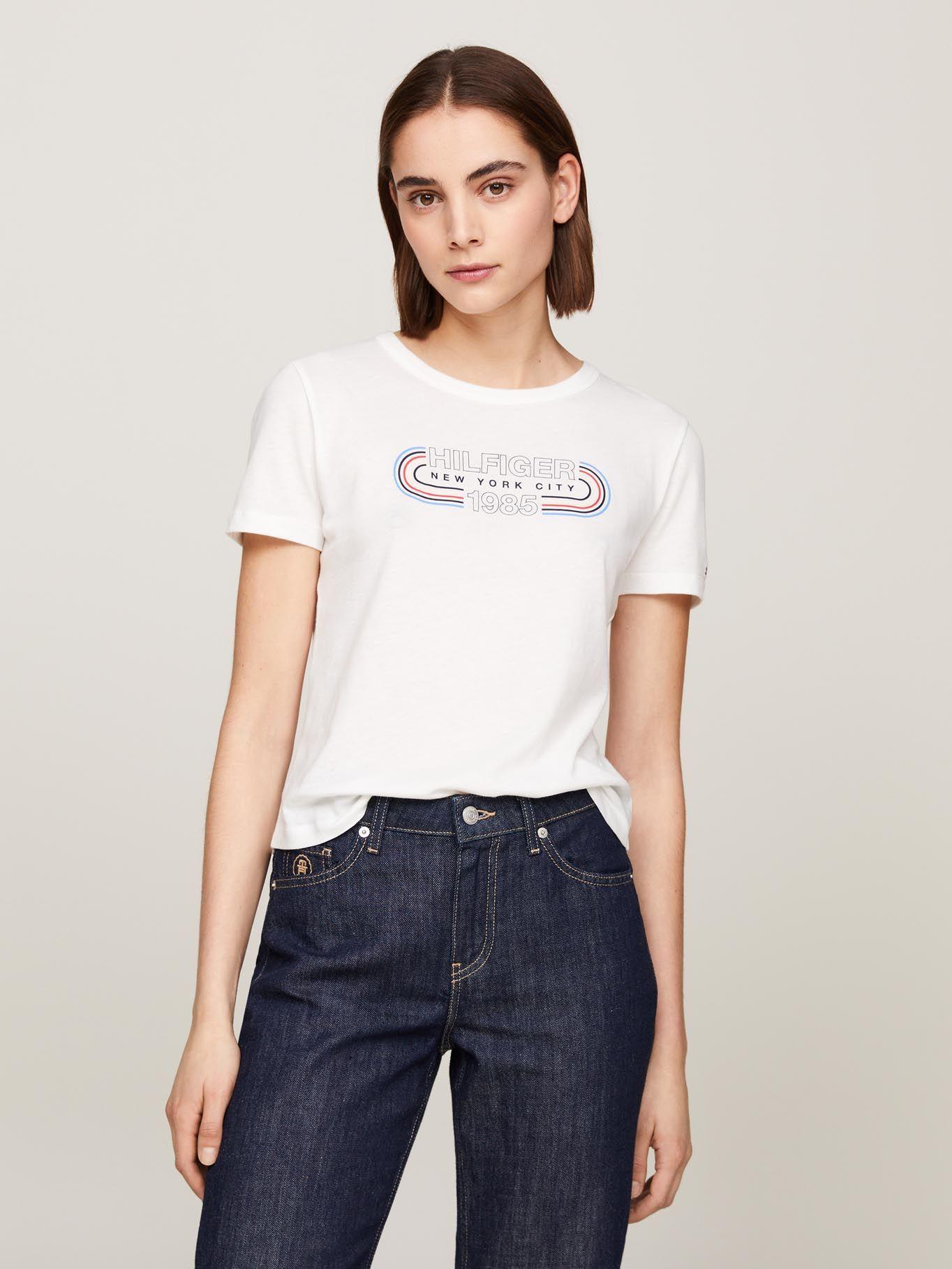 Polera Slim Con Logo Sport Blanco Tommy Hilfiger-0