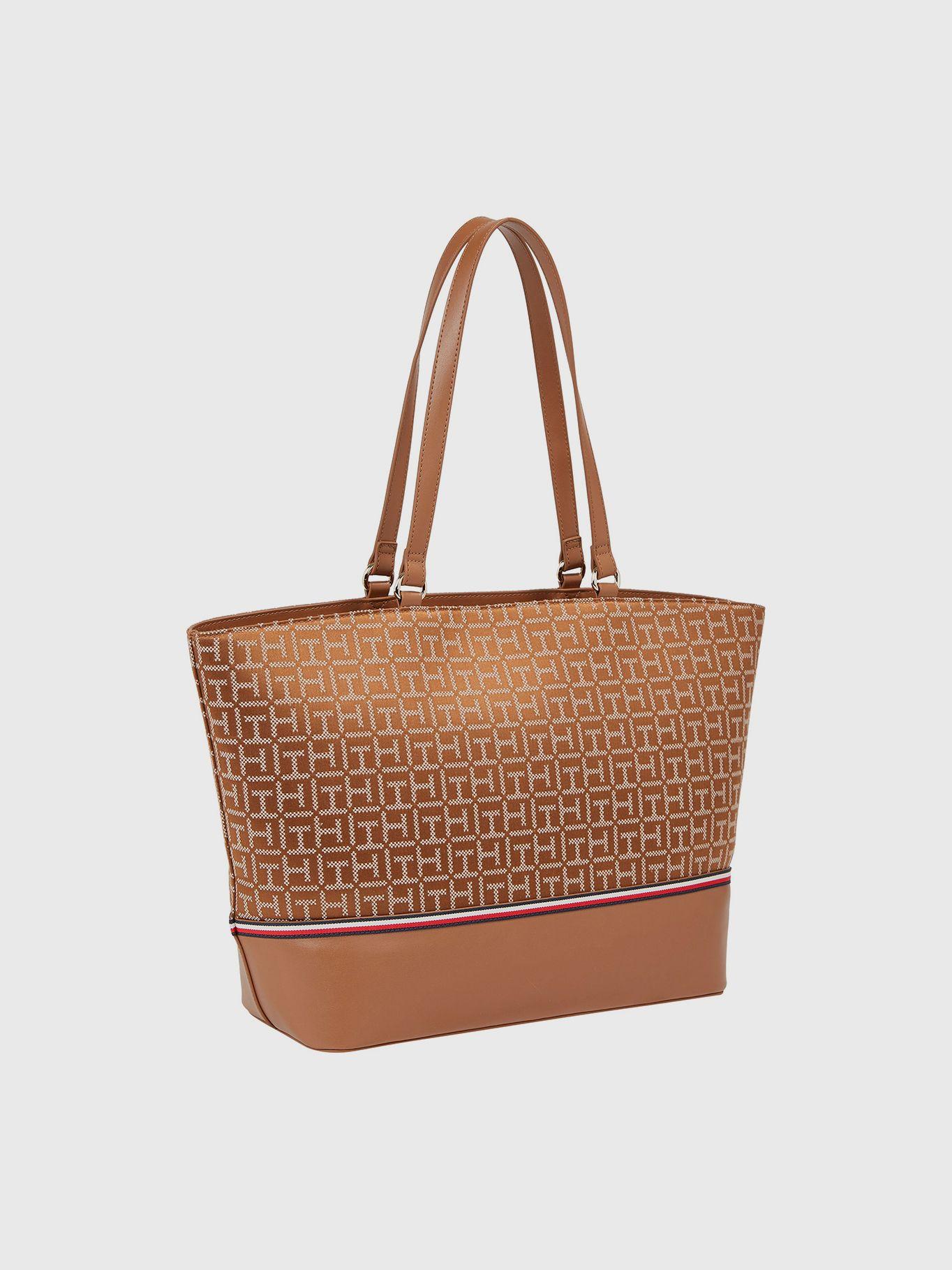 Tote Jacquard Latam Café Tommy Hilfiger-1