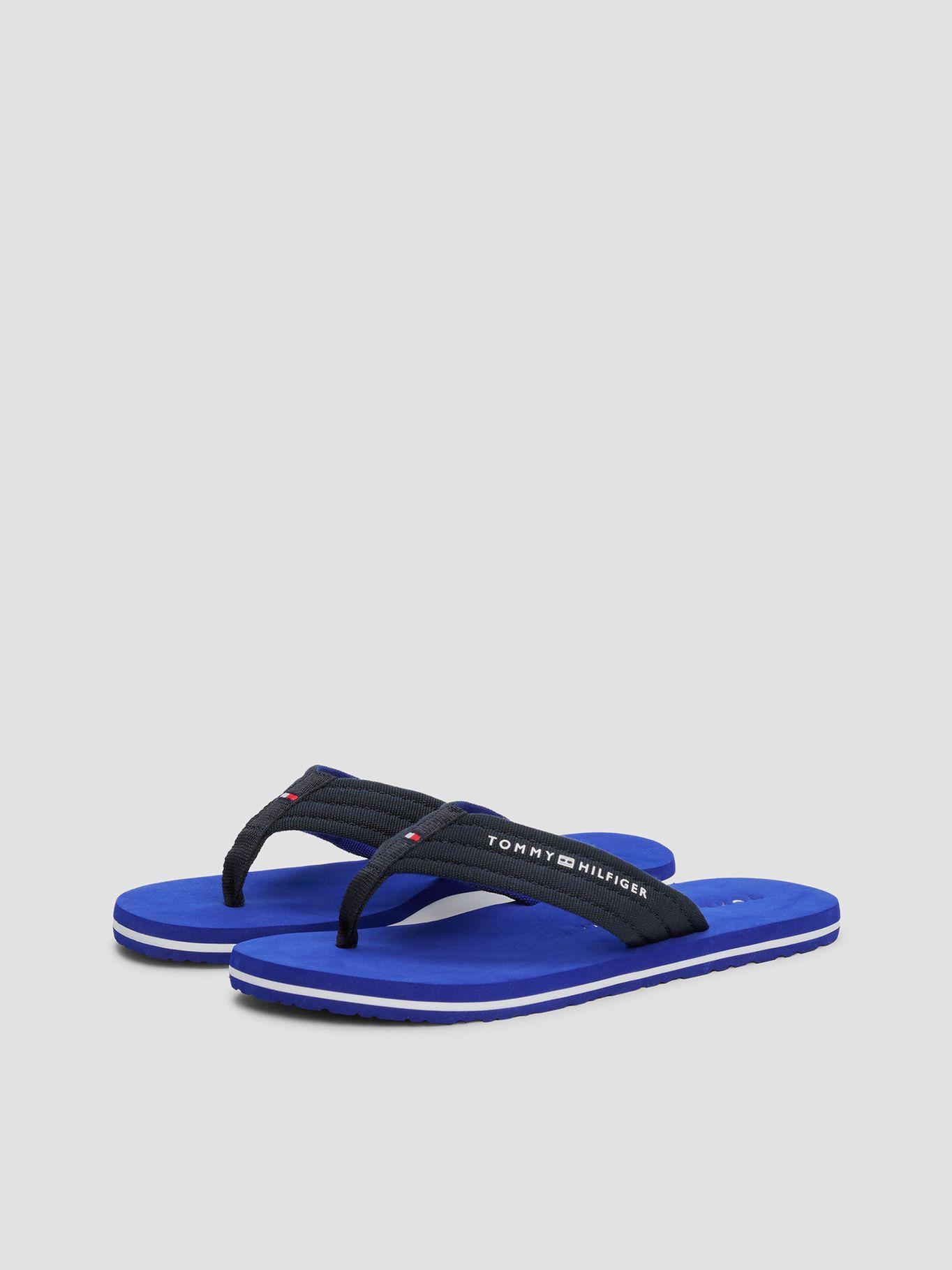Sandalias De Tela Trenzada Con Logo Azul Tommy Hilfiger-0