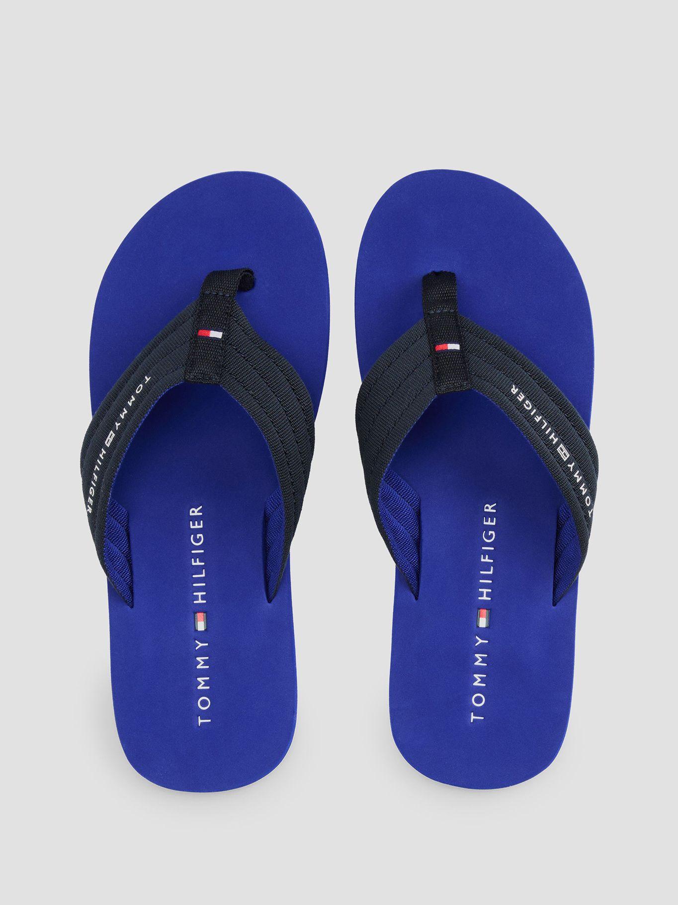 Sandalias De Tela Trenzada Con Logo Azul Tommy Hilfiger-2