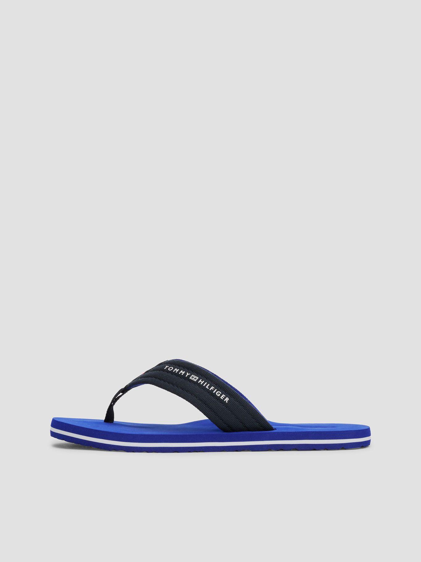 Sandalias De Tela Trenzada Con Logo Azul Tommy Hilfiger-5