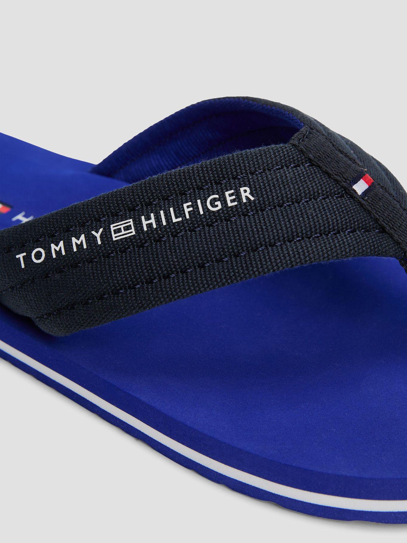 Sandalias De Tela Trenzada Con Logo Azul Tommy Hilfiger-6