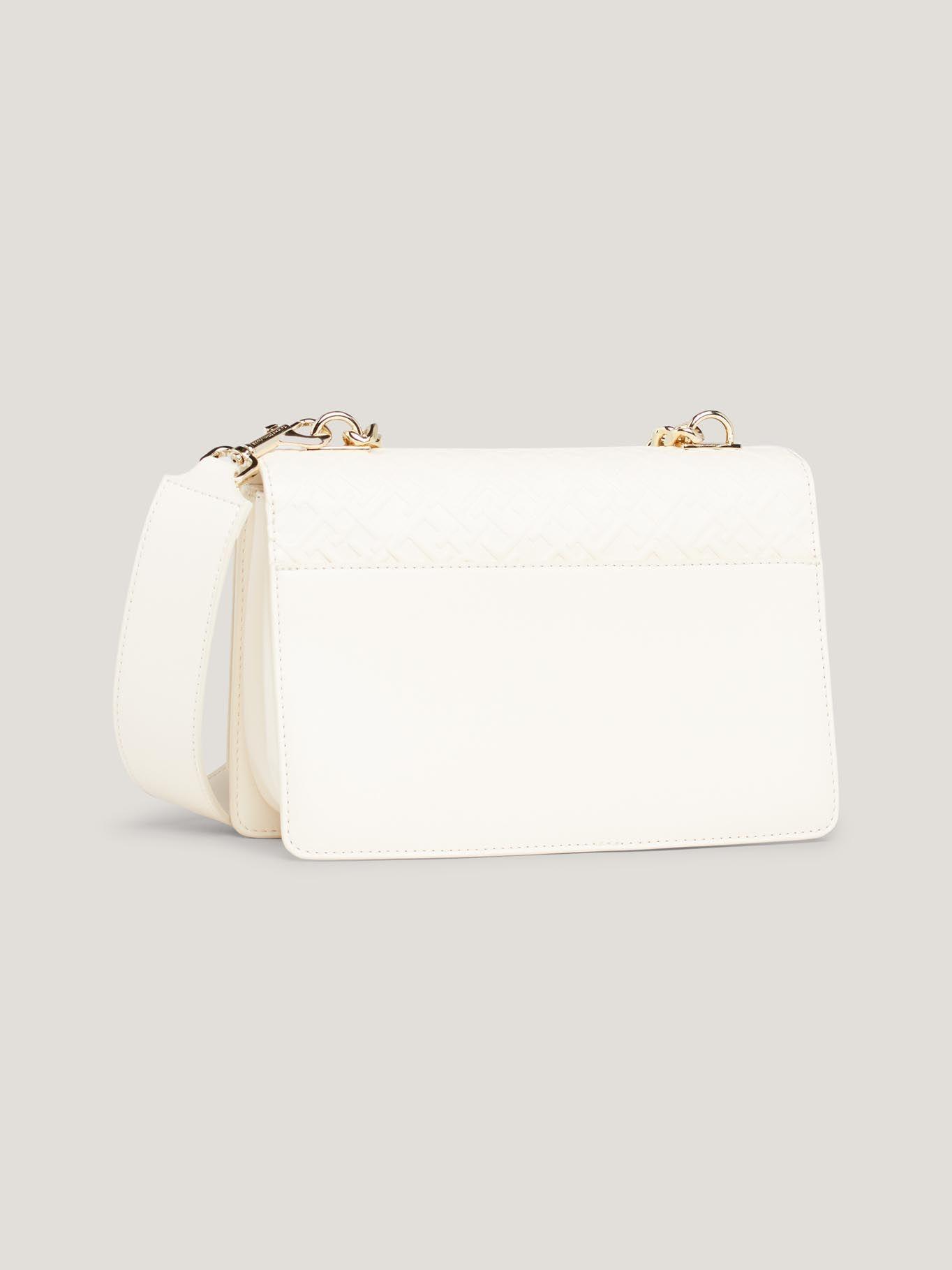 Bandolera Monograma En Relieve Blanco Tommy Hilfiger-4