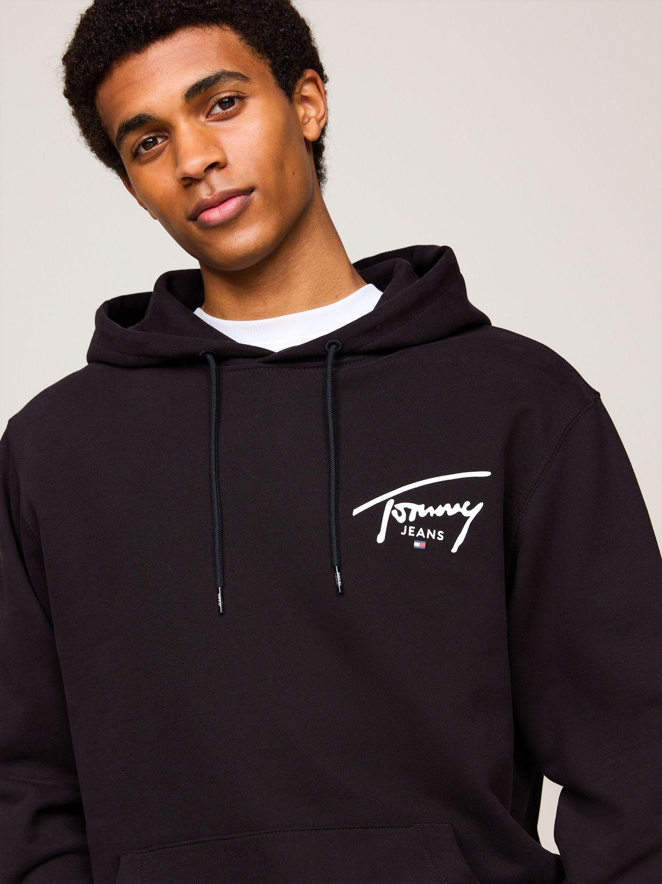 Polerón Hoodie Con Logo Distintivo Negro Tommy Jeans-3