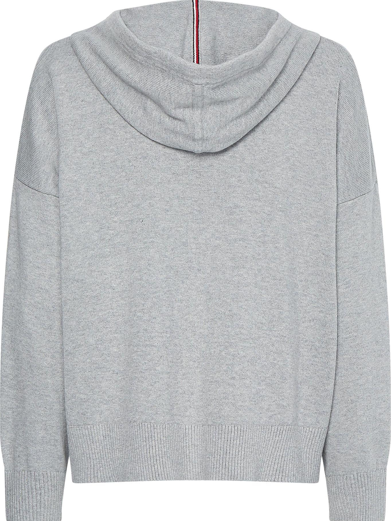 Sweater Hoodie Graphic Gris Tommy Hilfiger A2-1