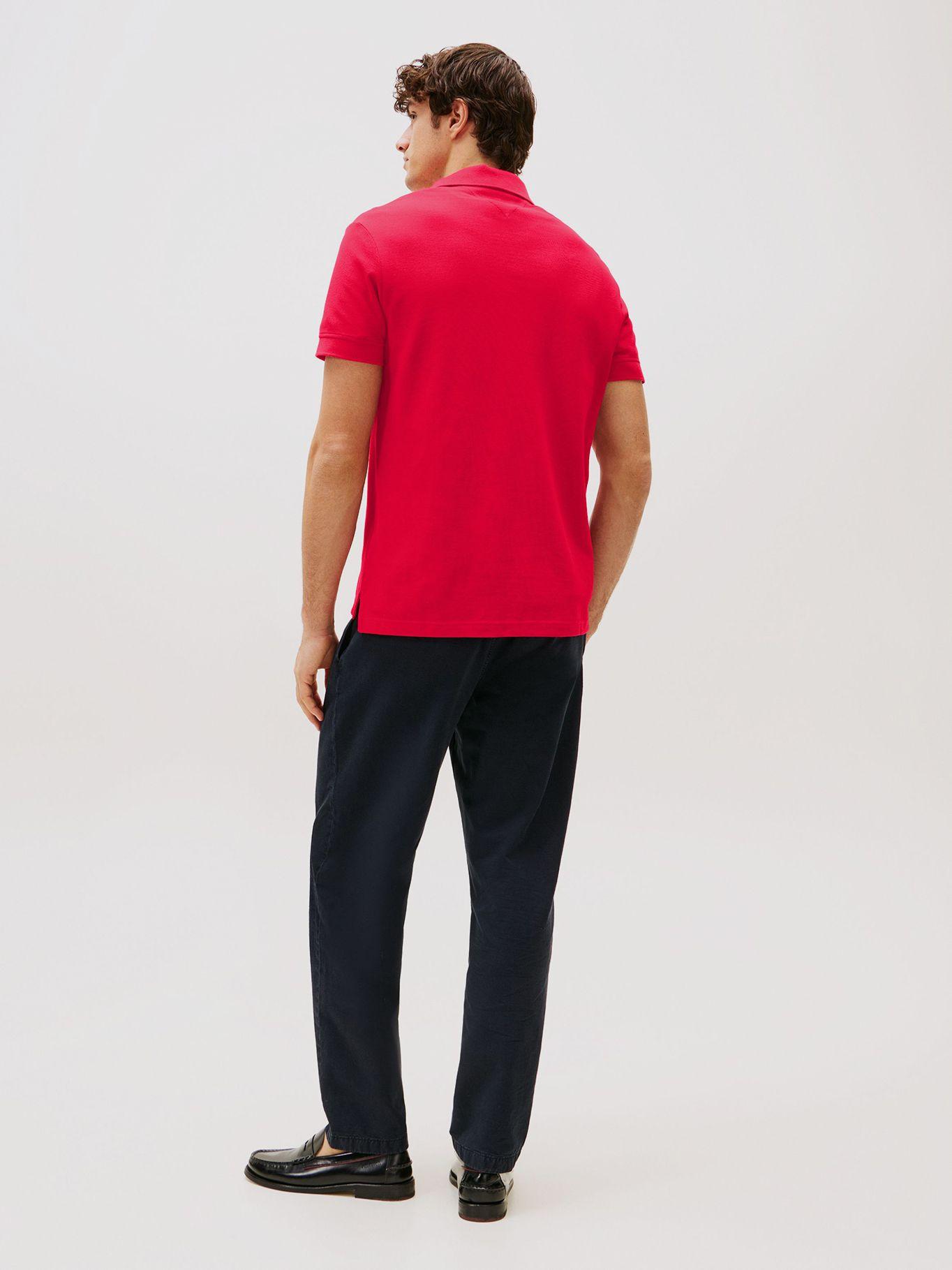 Polo Tonal Monotype Regular Fit Rojo Tommy Hilfiger-2