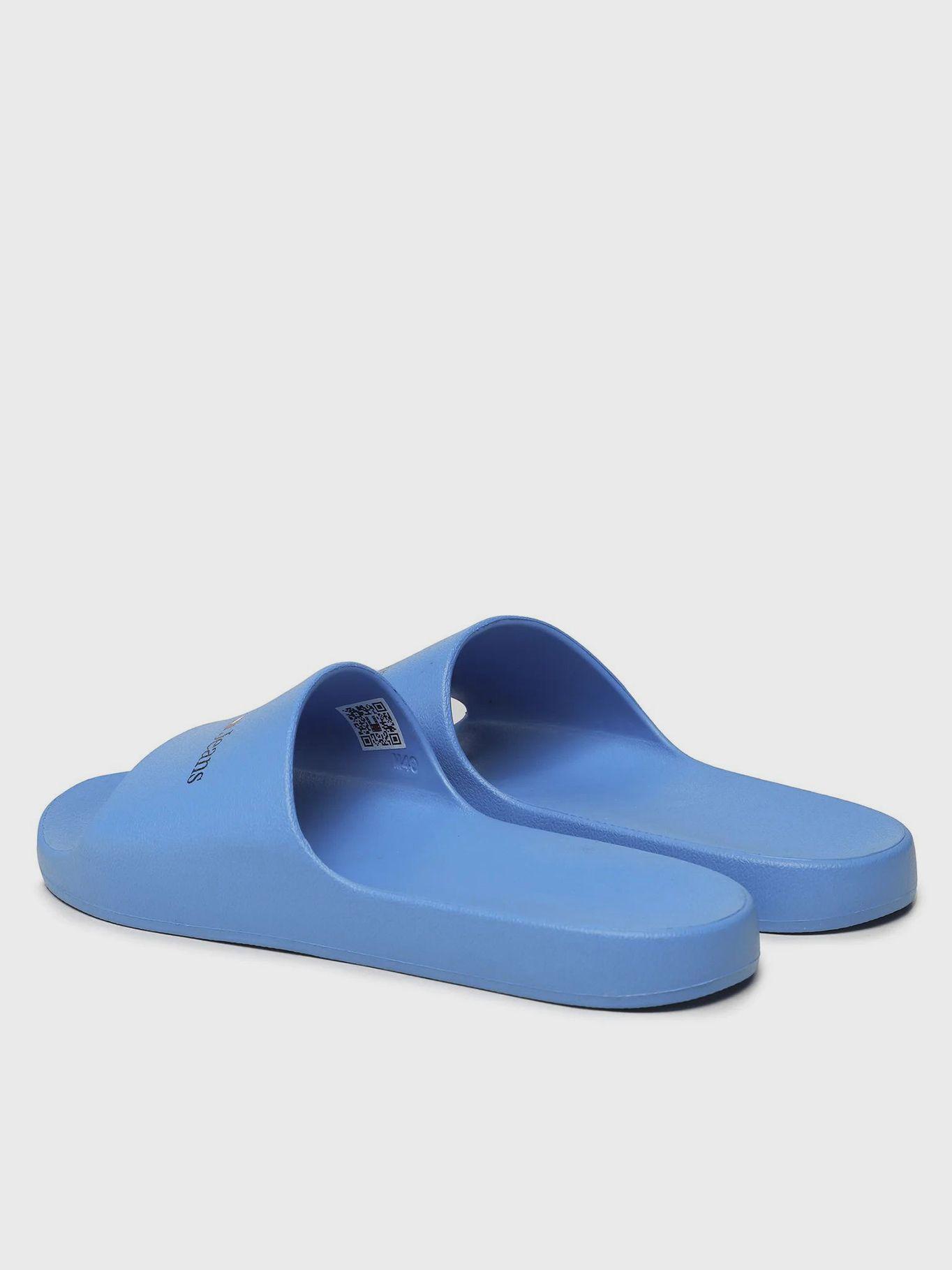 Sandalias Basic Con Logo Celeste Tommy Hilfiger-1