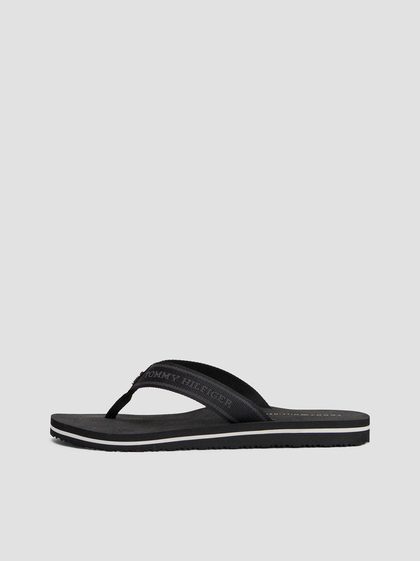 Sandalias Inscripción Tonal Tiras Negro Tommy Hilfiger-5