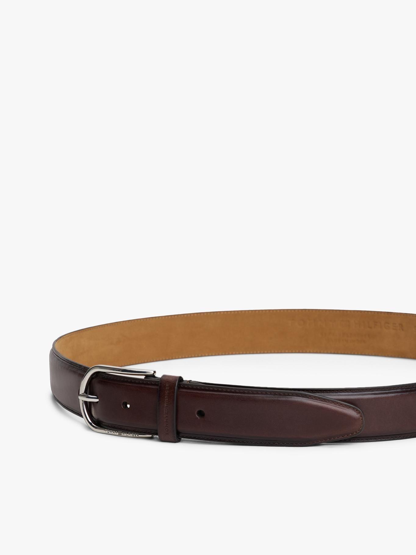 Cinturón Business De Cuero Café Tommy Hilfiger-2