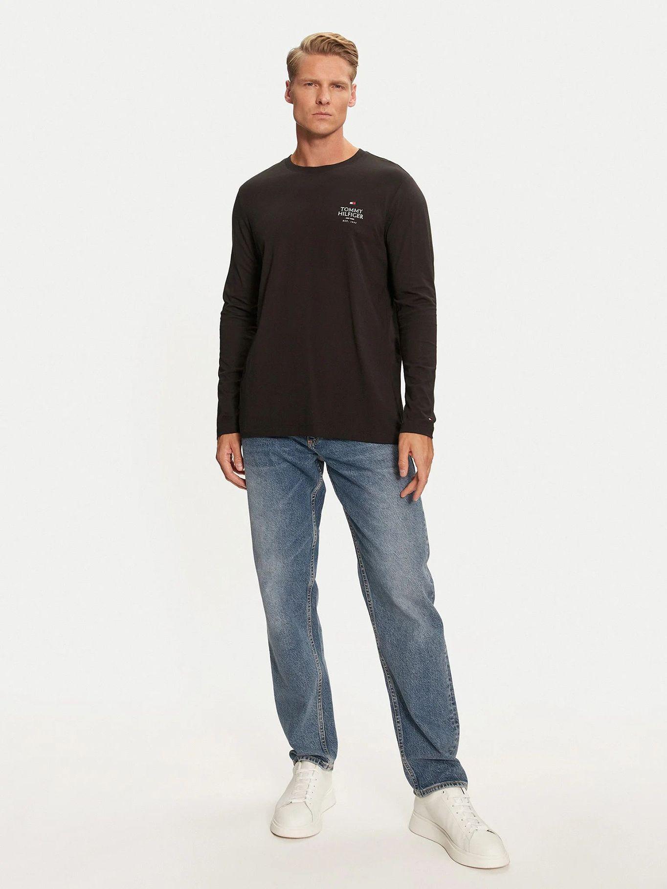 Polera Solid Con Logo Negro Tommy Hilfiger-1