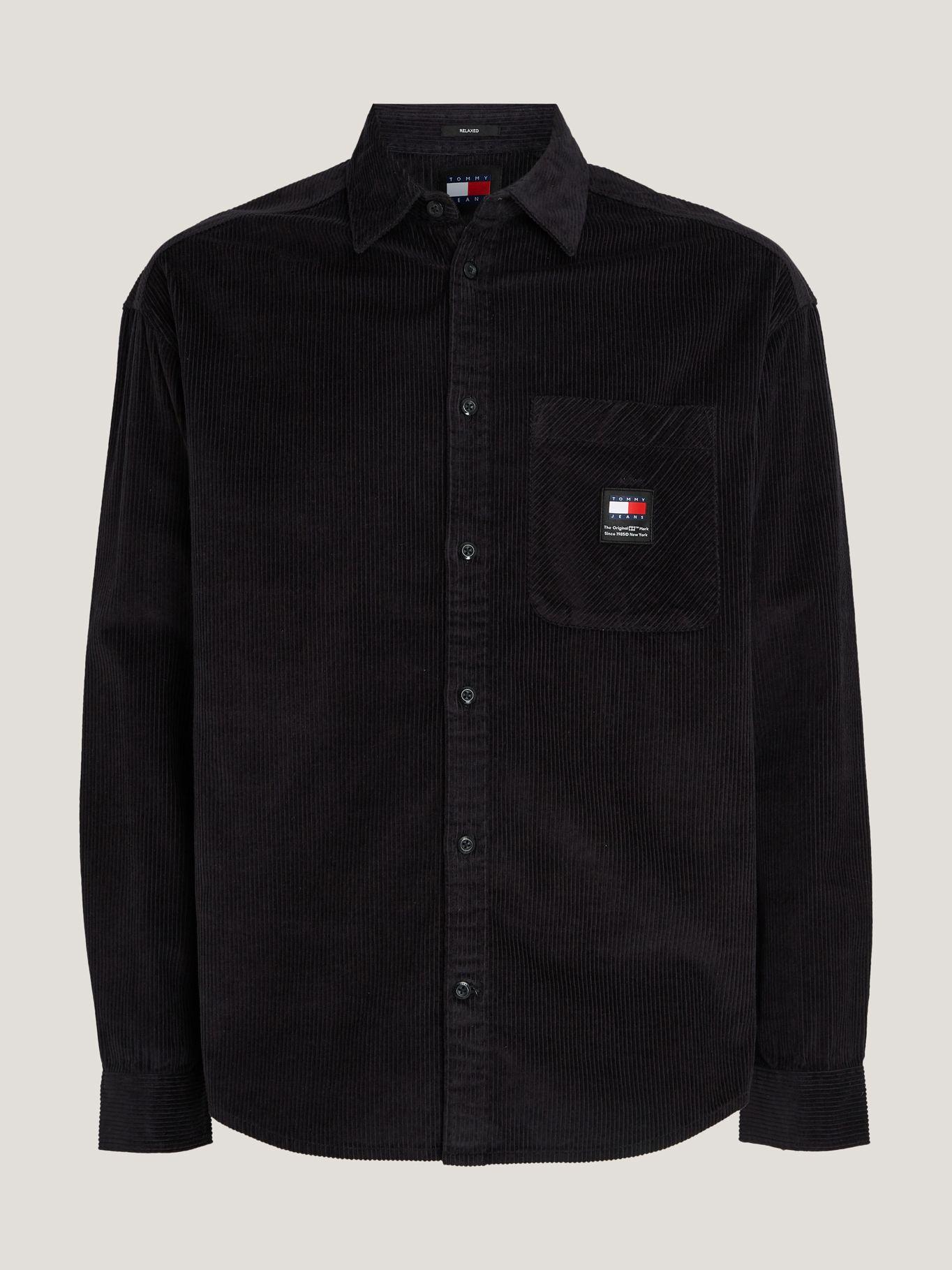CAMISA RELAXED DE COURDUROY NEGRO TOMMY JEANS-4
