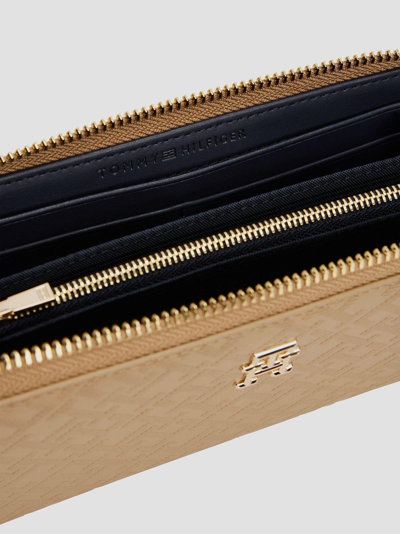 Billetera Monograma Beige Tommy Hilfiger-2