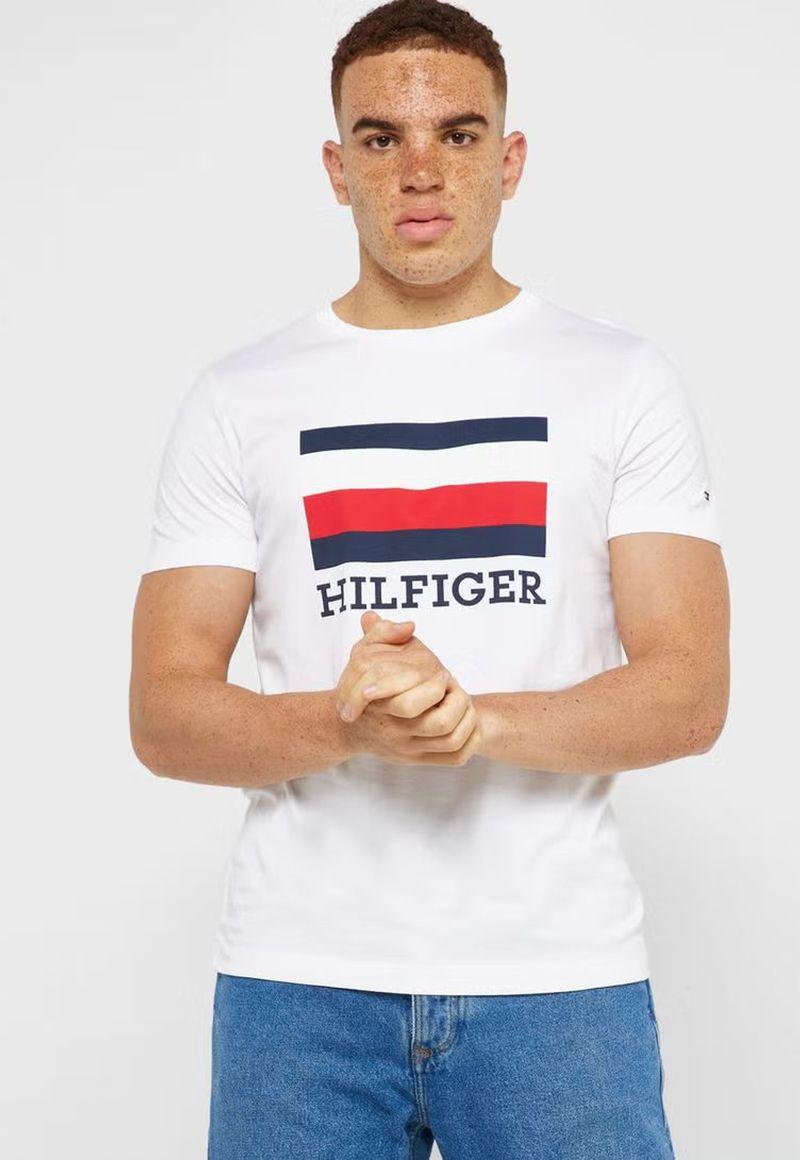 Polera Box Monotype Logo Blanco Tommy Hilfiger-0