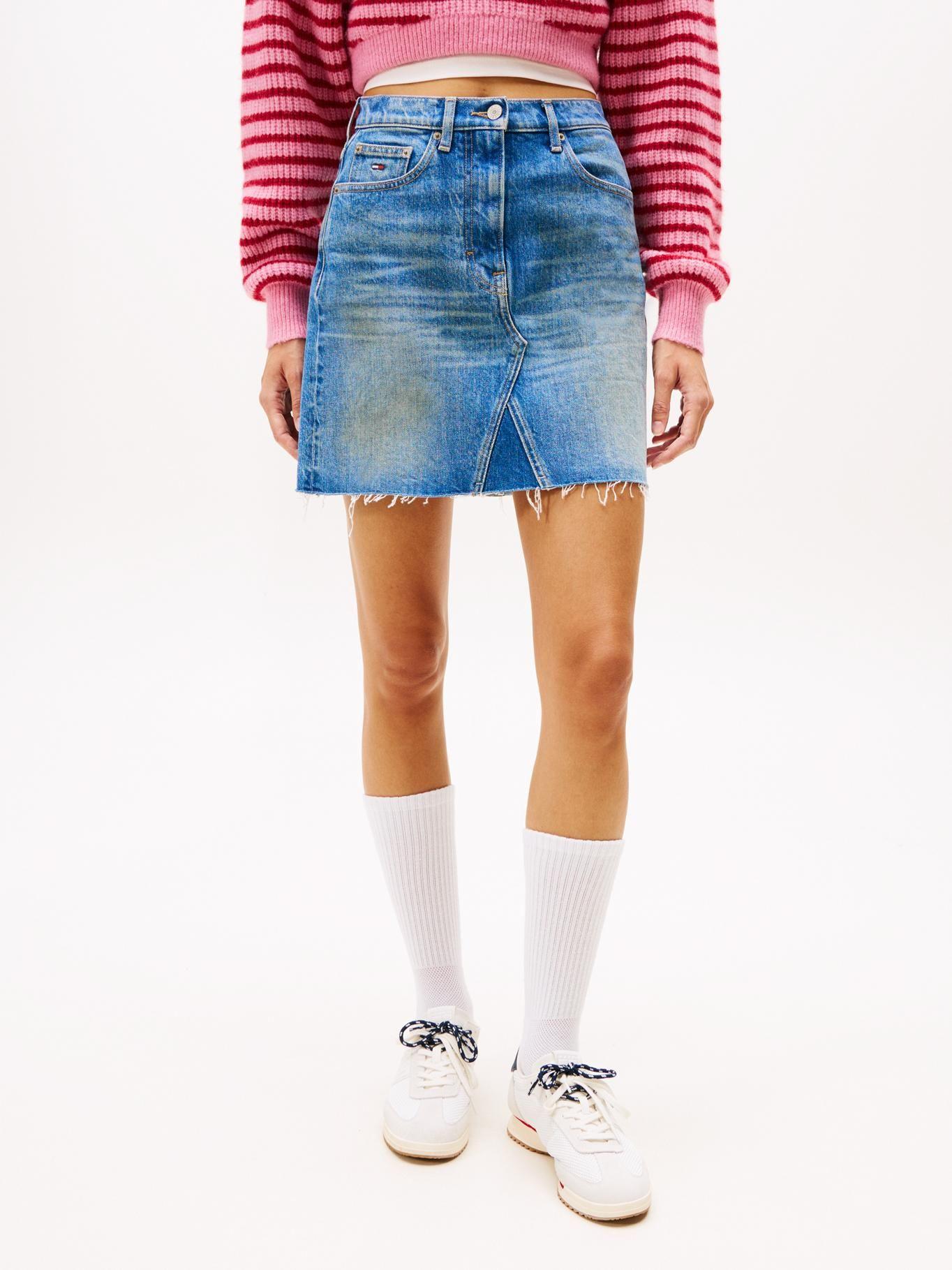 Falda Mom Denim Azul Tommy Jeans-1