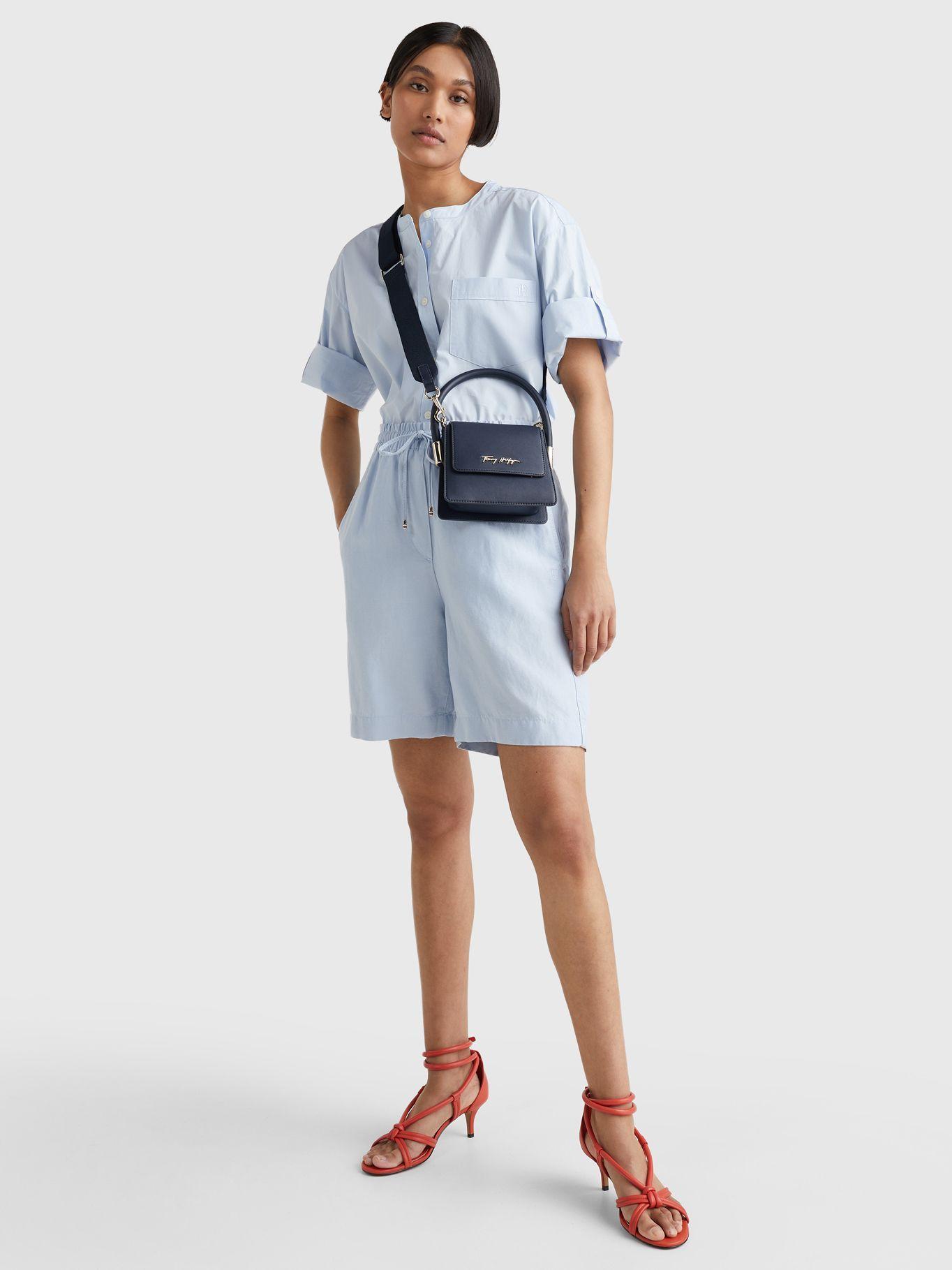 Bolso Bandolera Logo Signature Azul Tommy Hilfiger-4