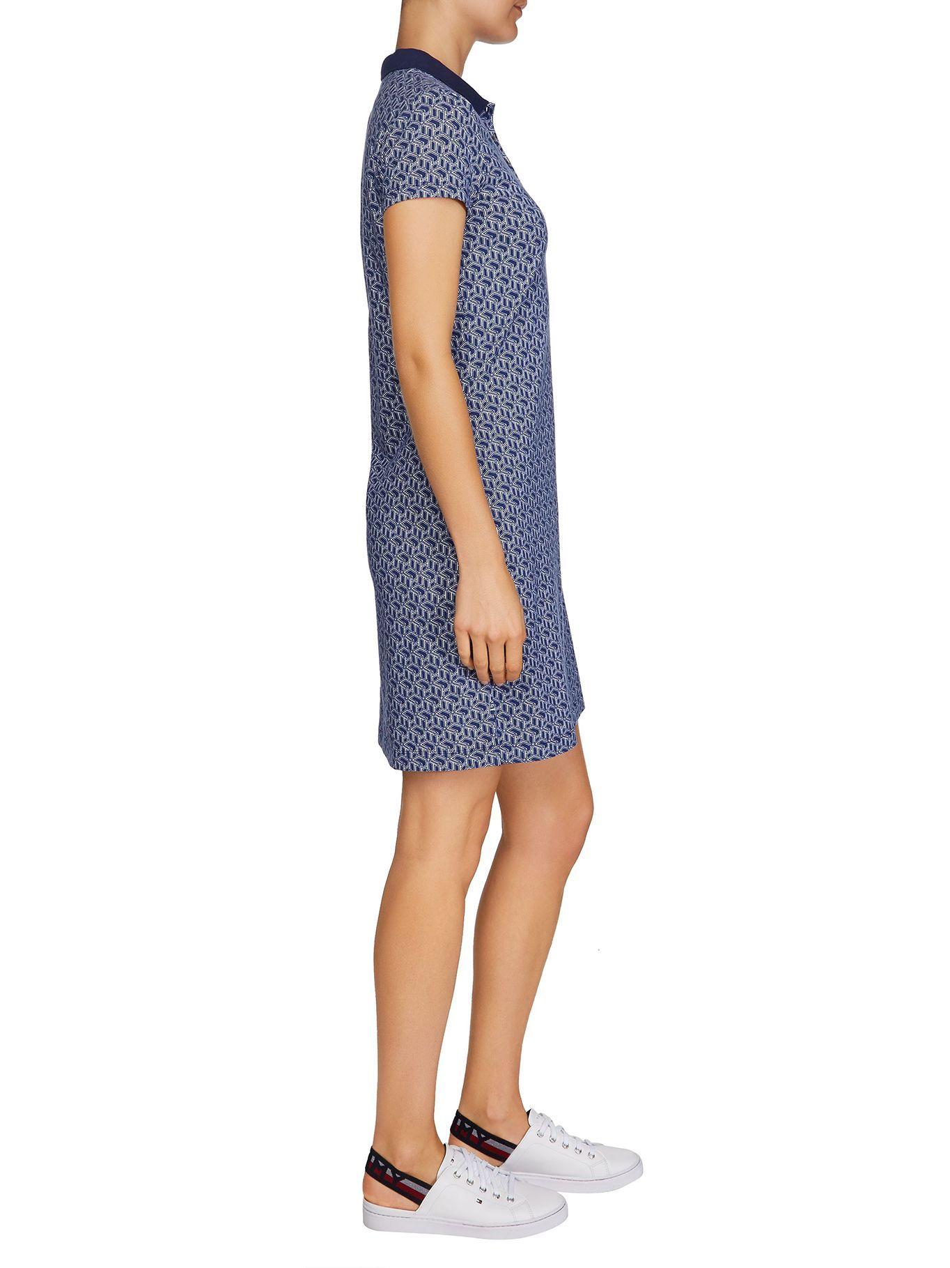 Vestido Polo Con Estampado Mujer Azul Tommy Hilfiger E2-2