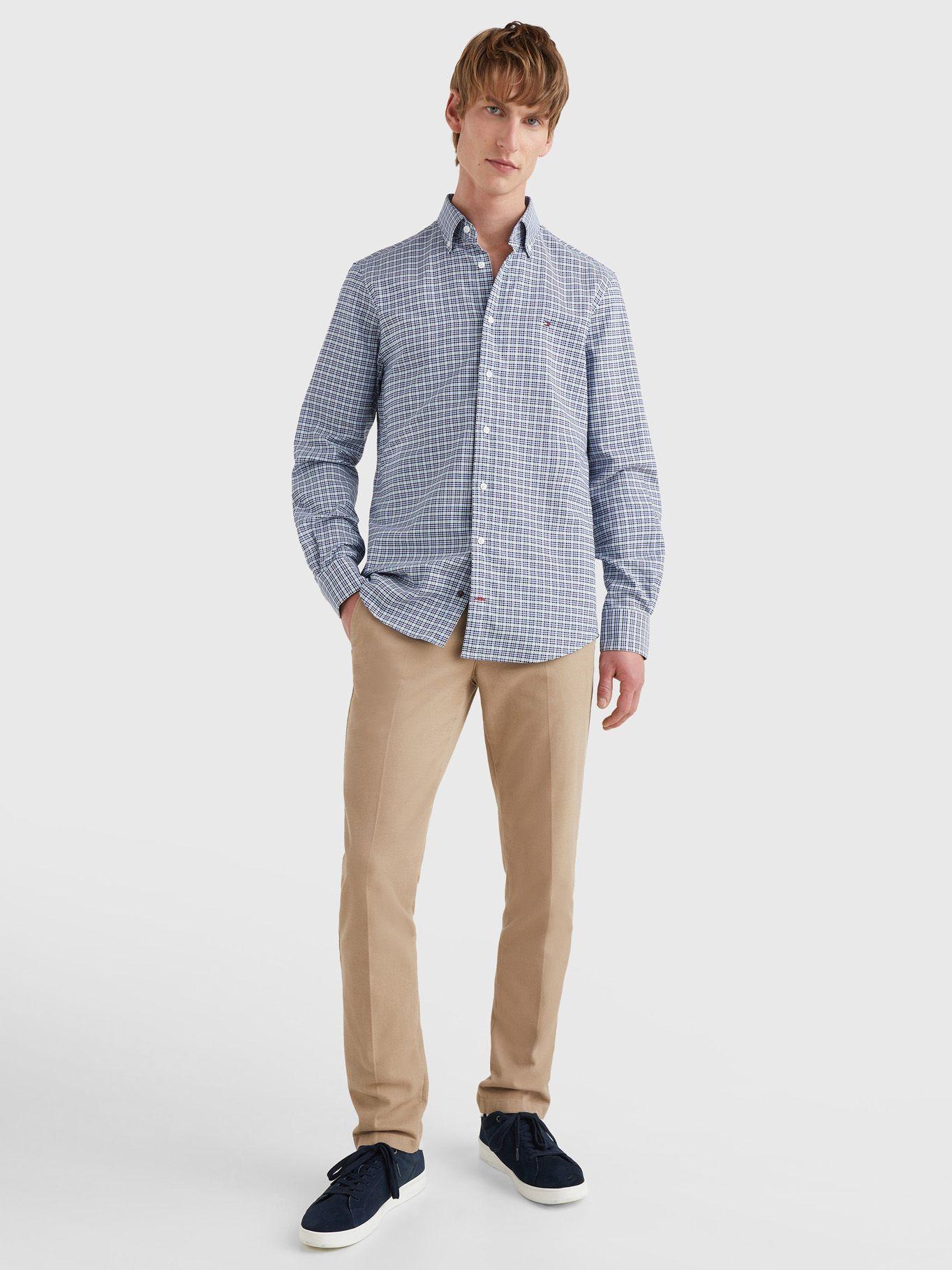 Camisa A Cuadros Azul Tommy Hilfiger E2-4