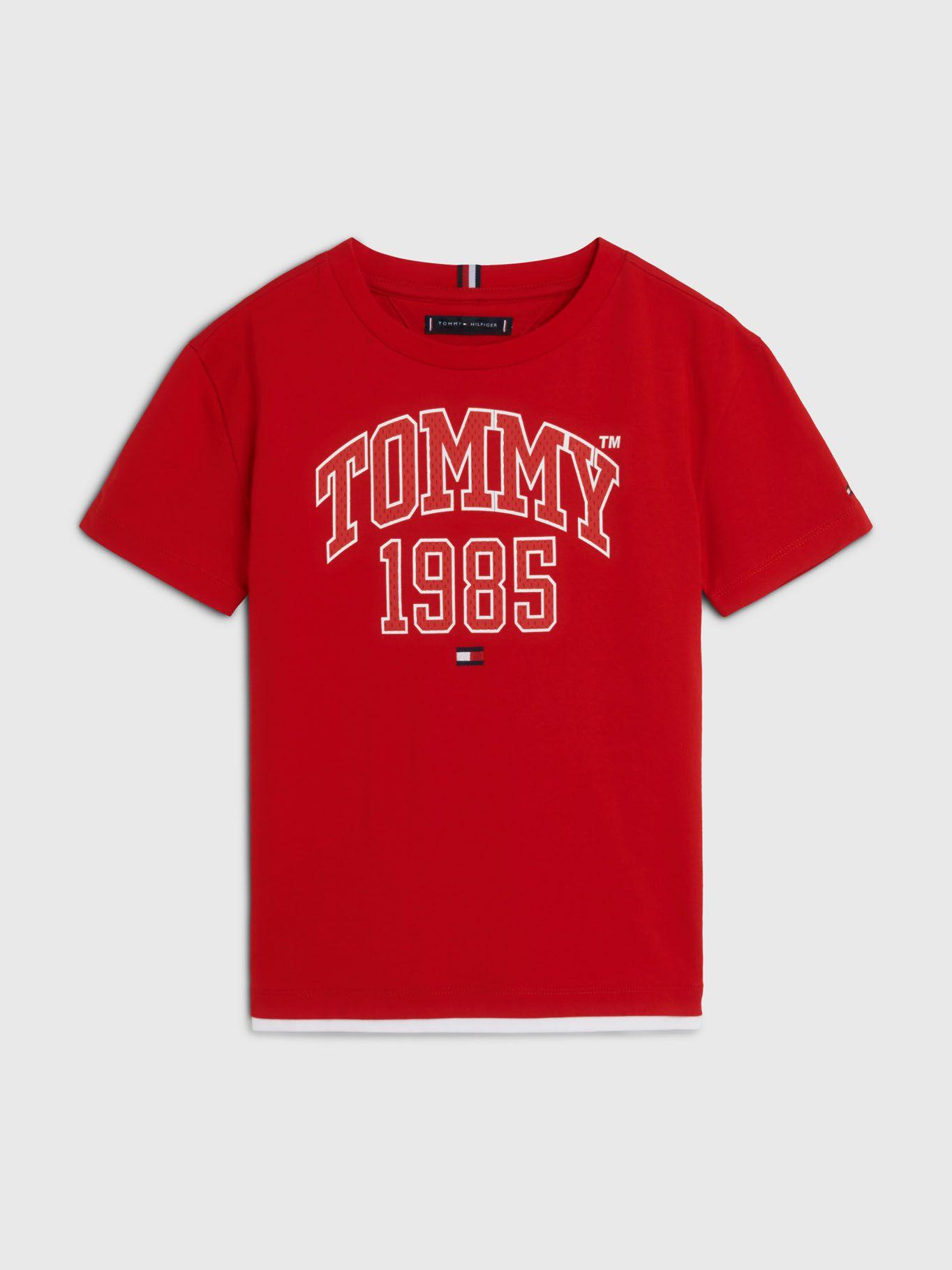 Polera Varsity Con Logo Rojo Tommy Hilfiger-0