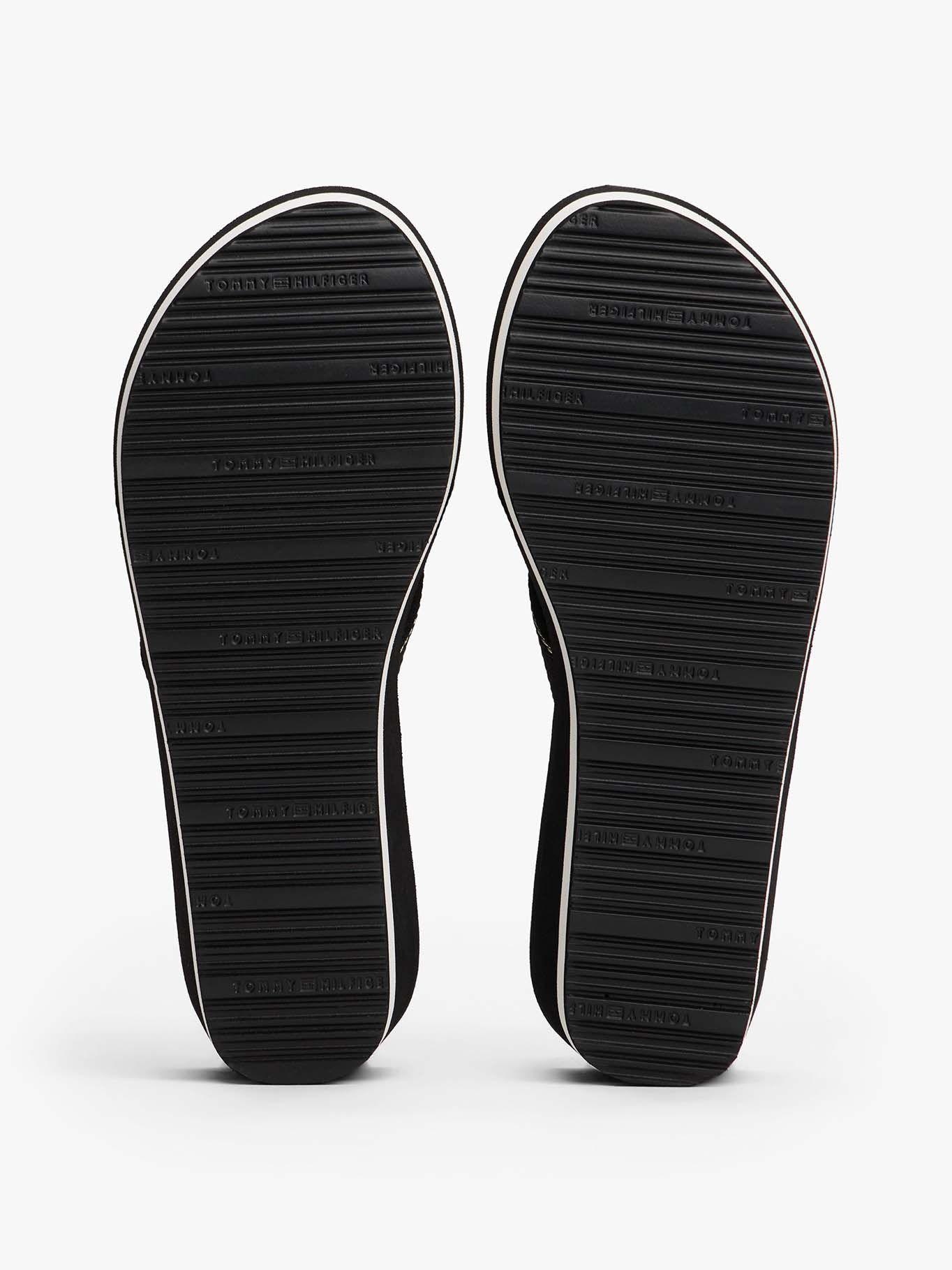 Sandalias Con Logo Esmaltado Negro Tommy Hilfiger-4