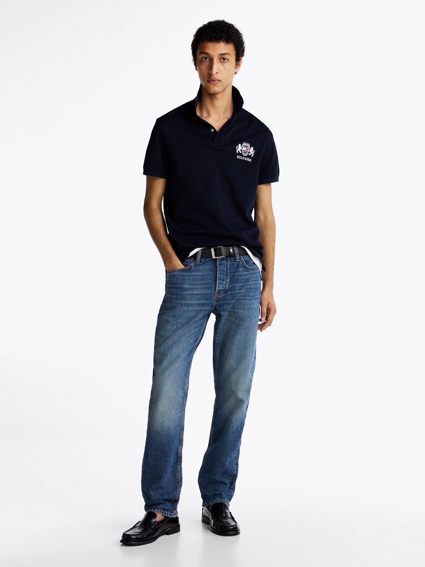 Polo Icon Graphic Regular Fit Azul Tommy Hilfiger-1