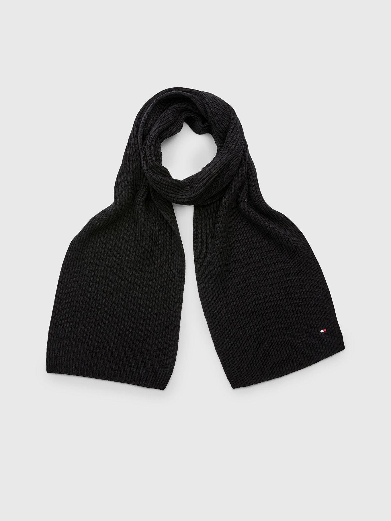 Bufanda Essential De Punto Negro Tommy Hilfiger-0