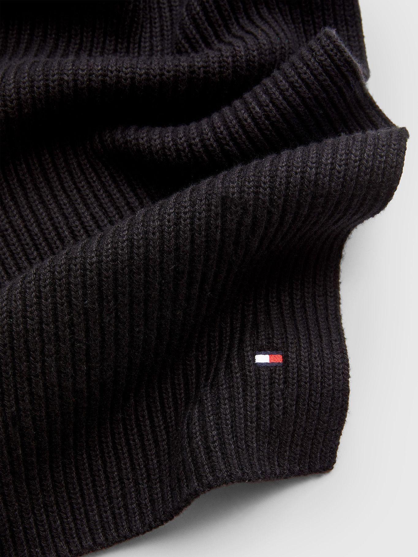 Bufanda Essential De Punto Negro Tommy Hilfiger-1