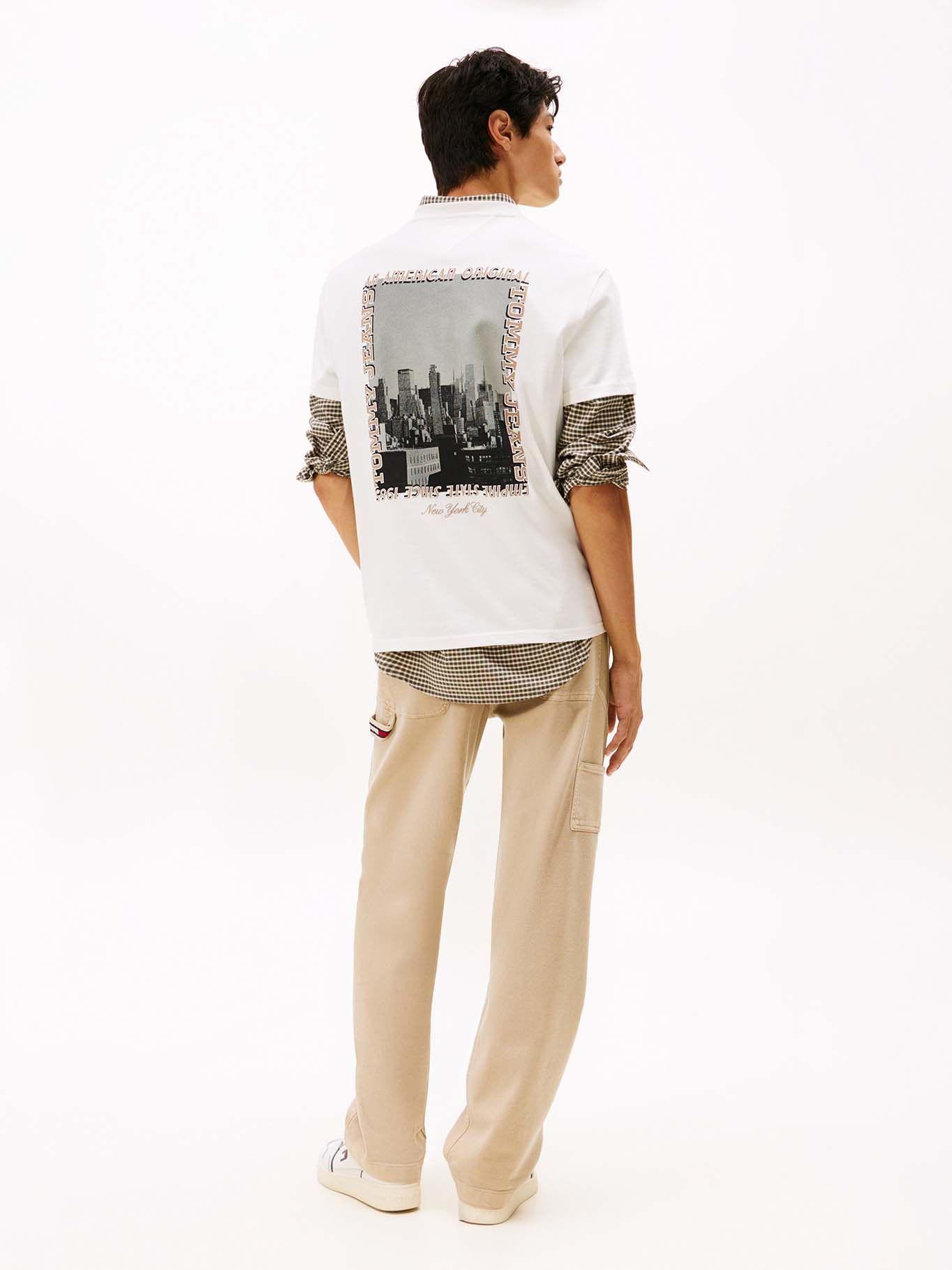 Polera Regular Fit Photo Logo Blanco Tommy Jeans-2