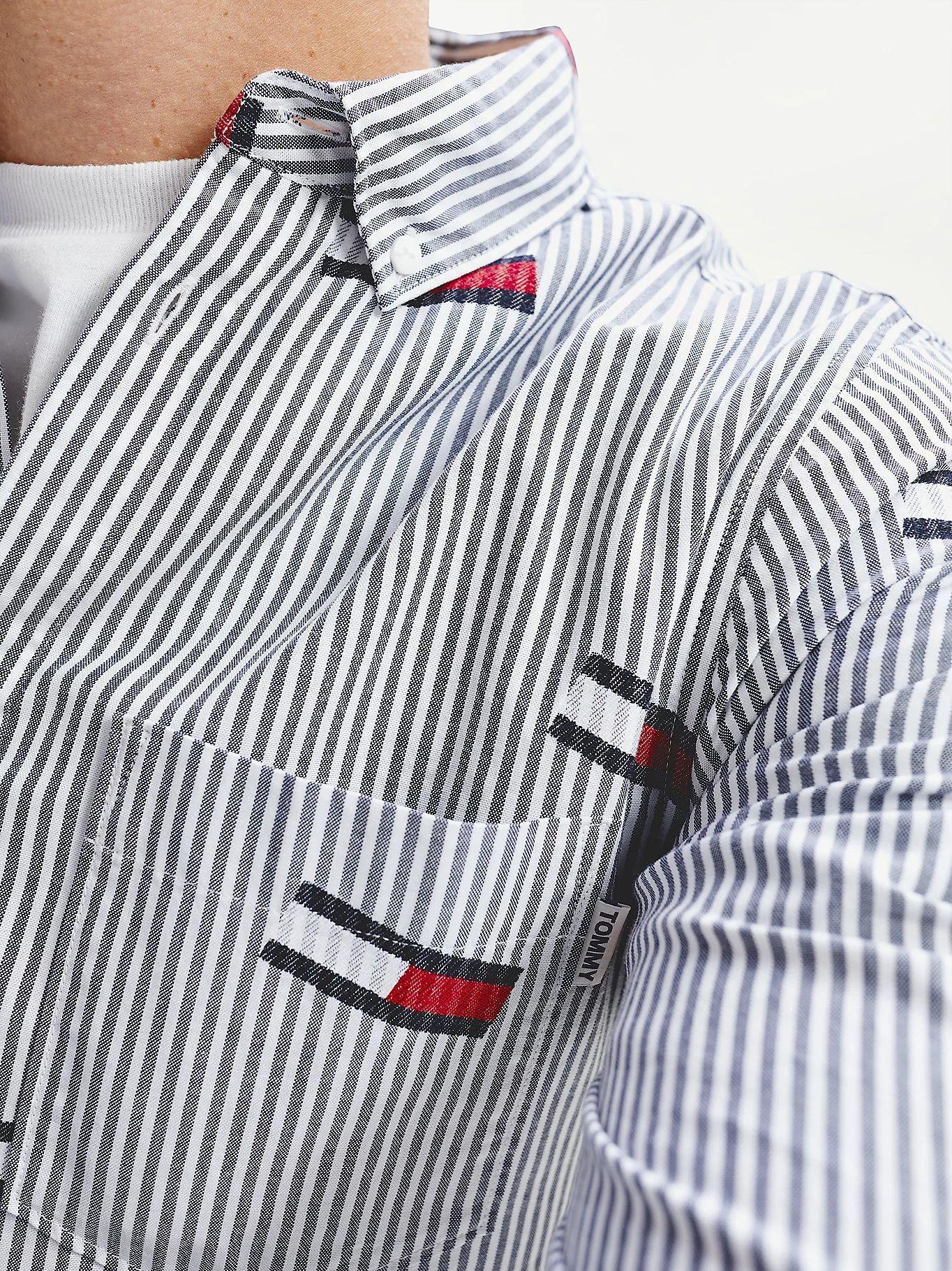Camisa Con Estampado Corte Slim Azul Tommy Hilfiger-3