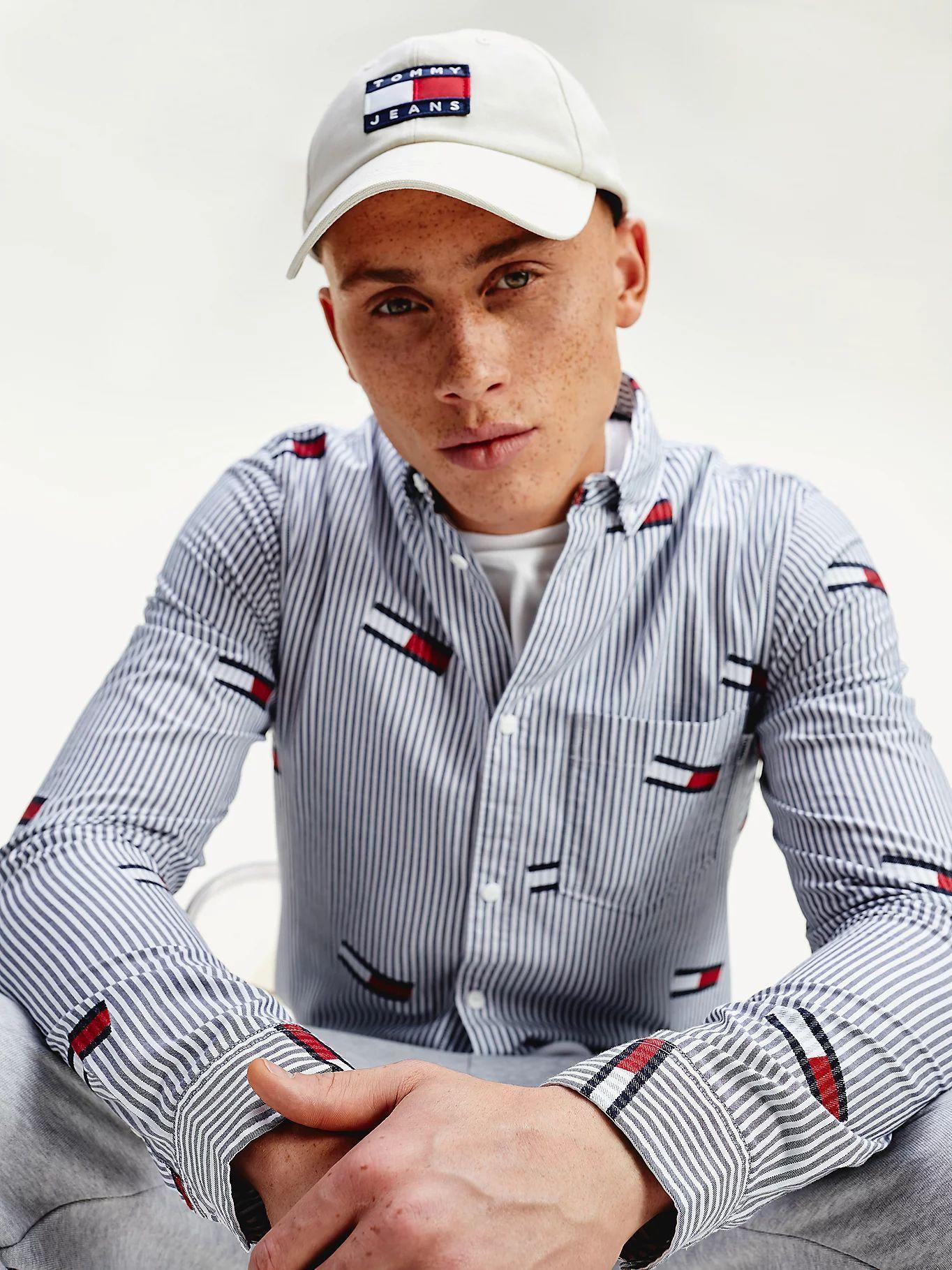 Camisa Con Estampado Corte Slim Azul Tommy Hilfiger-2