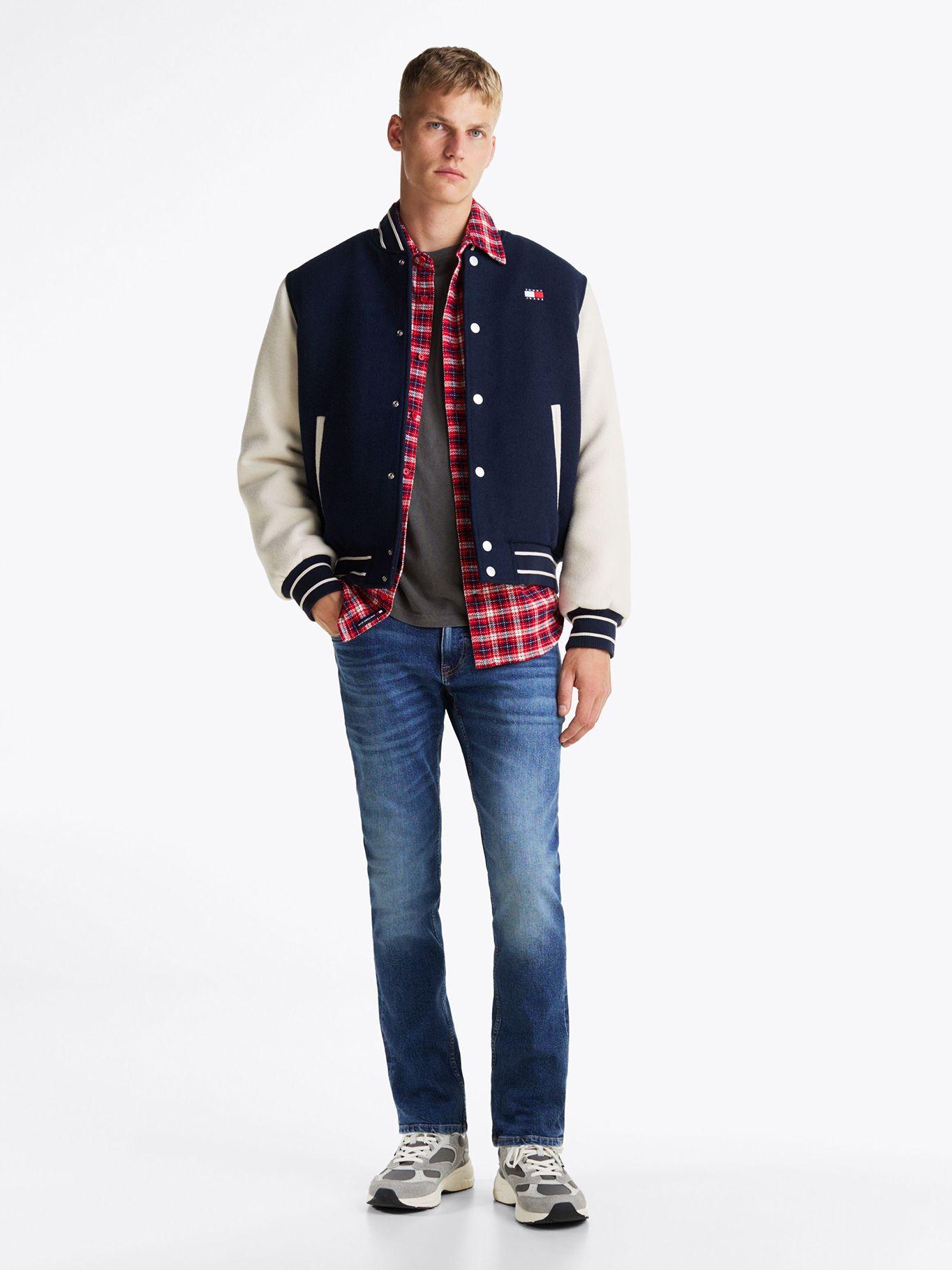 Jeans Scanton De Corte Slim Desteñidos Azul Tommy Jeans-0