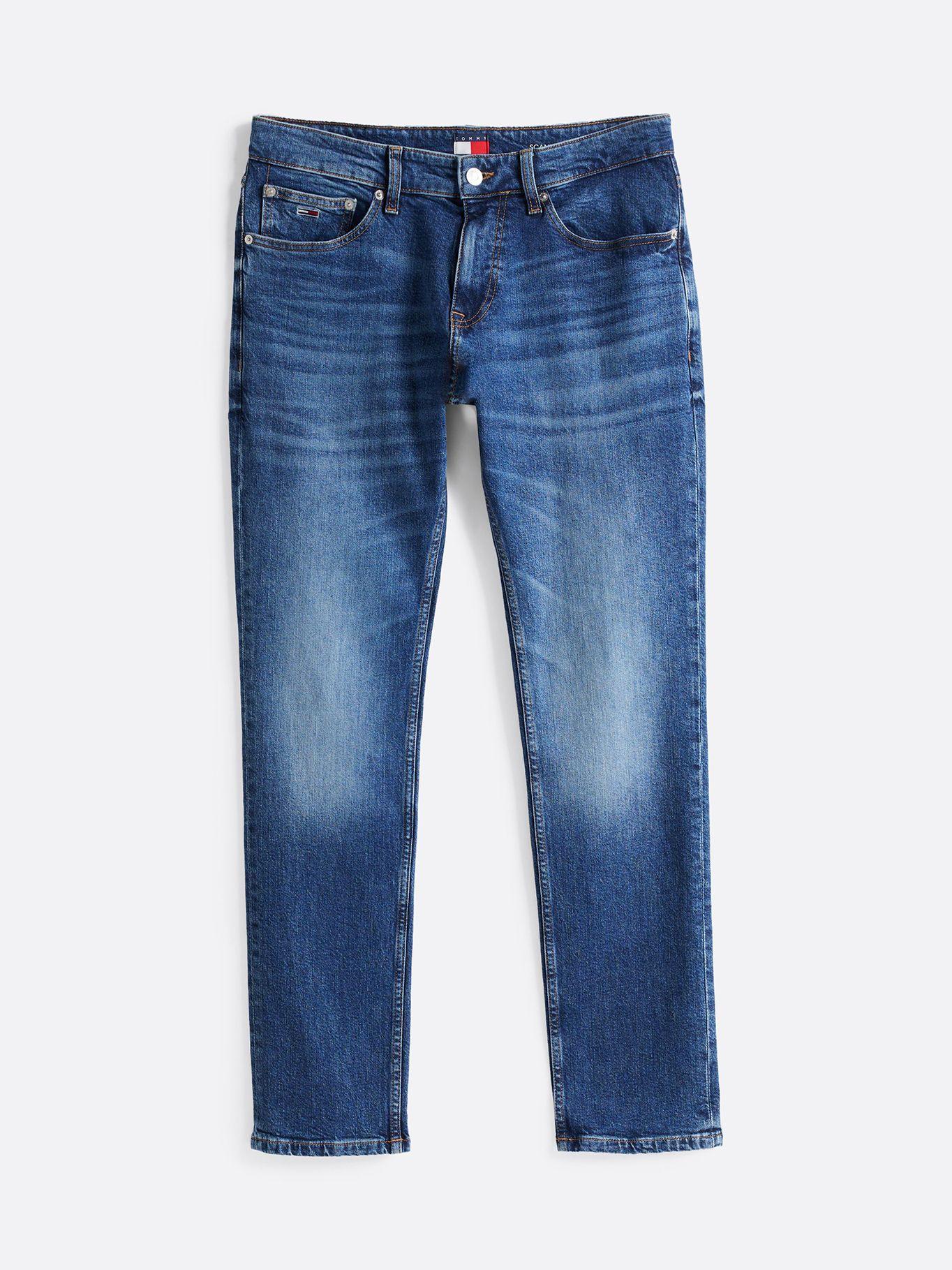 Jeans Scanton De Corte Slim Desteñidos Azul Tommy Jeans-5