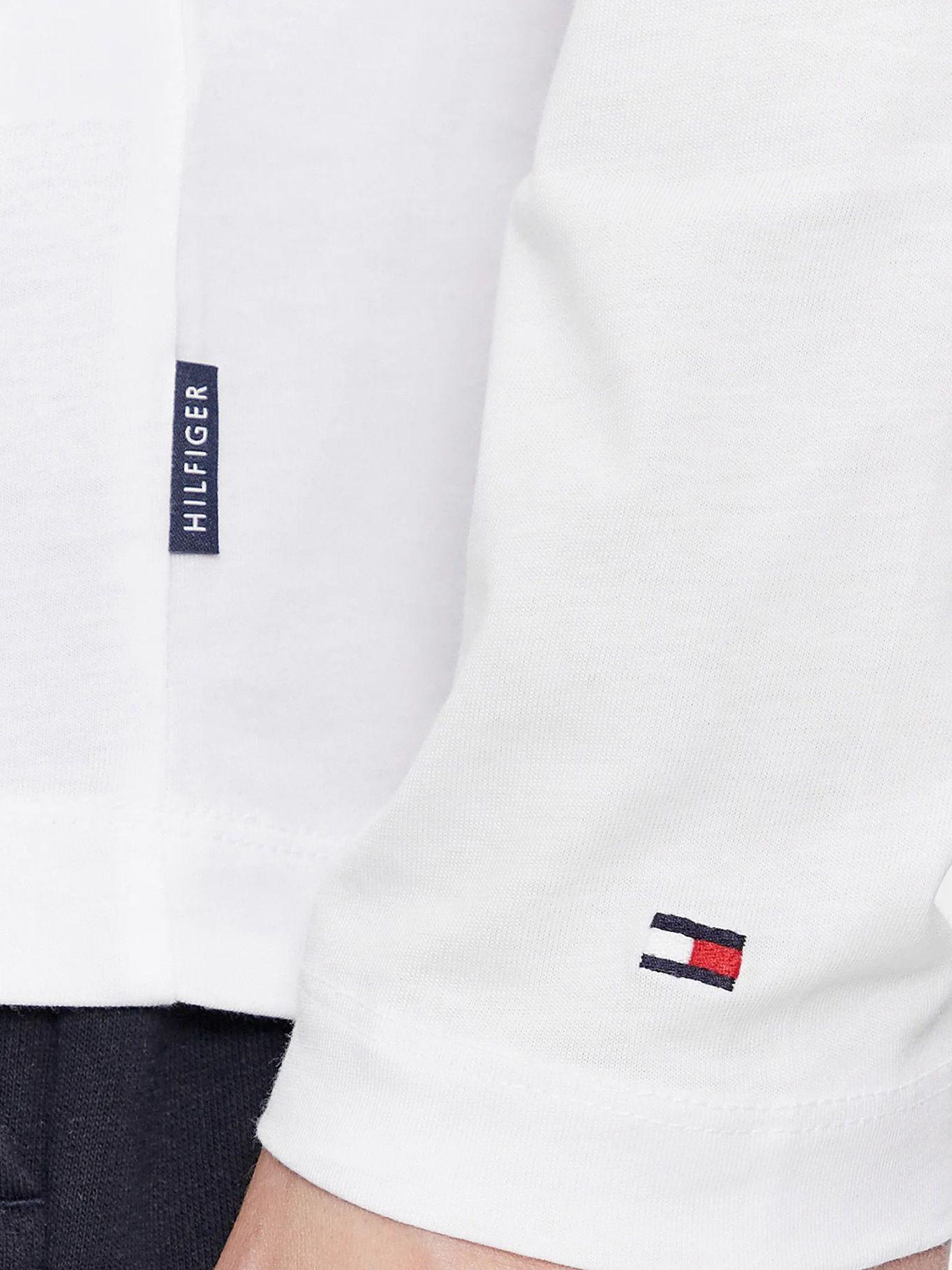 POLERA ARCHIVE VARSITY LOGO BLANCO TOMMY HILFIGER-4
