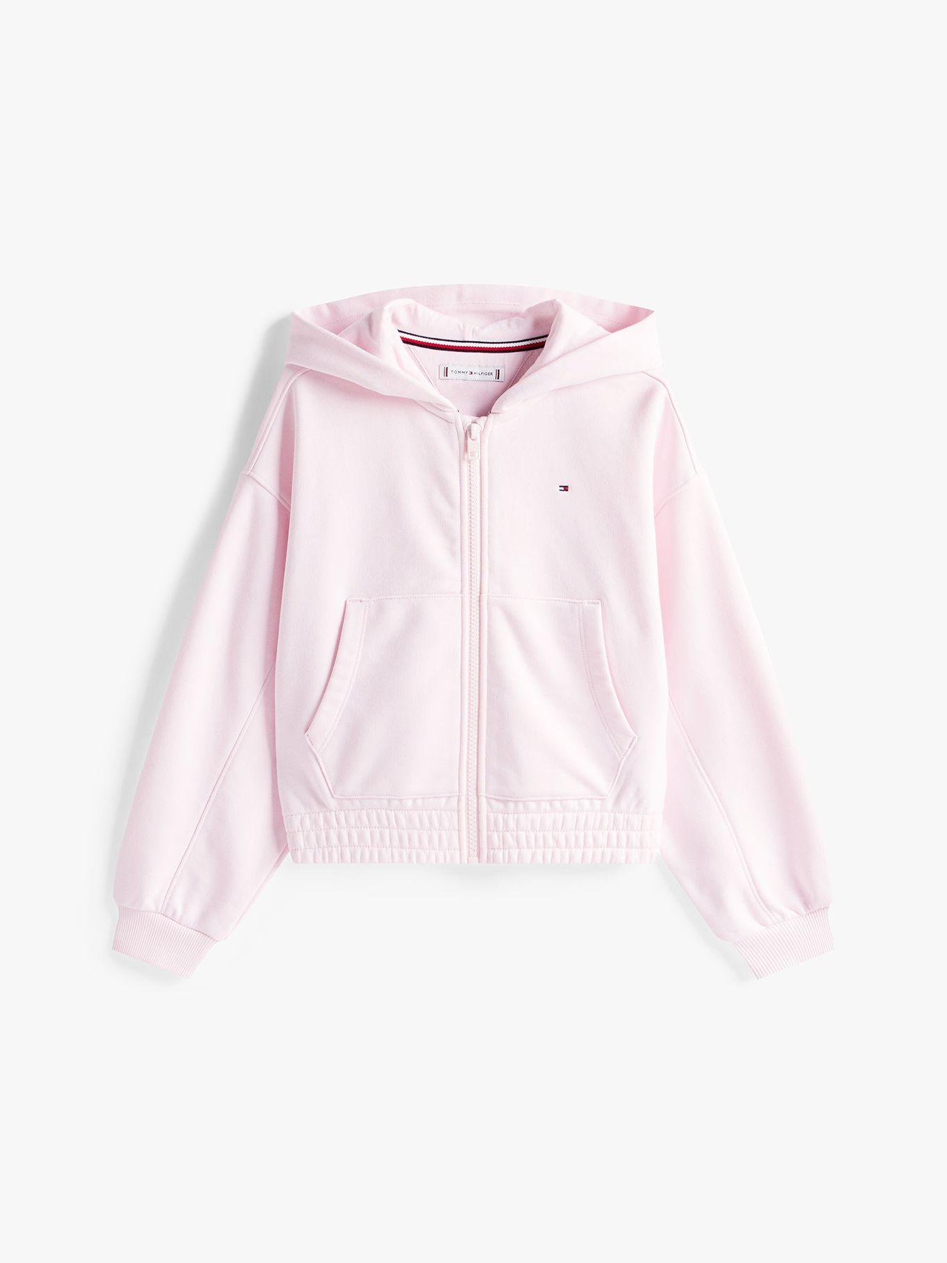 Polerón Hoodie Con Logo Y Cierre Rosado Tommy Hilfiger-5