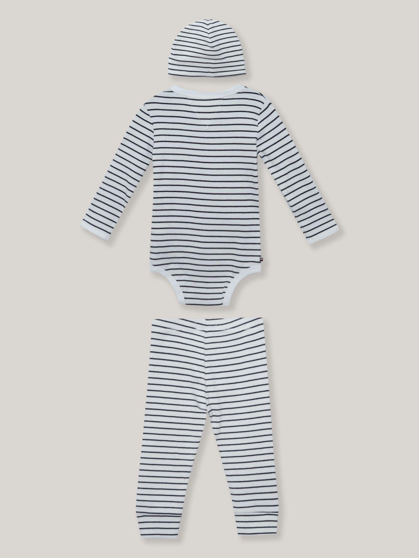 Set De 3 Piezas Para Bebe Blanco Tommy Hilfiger-1