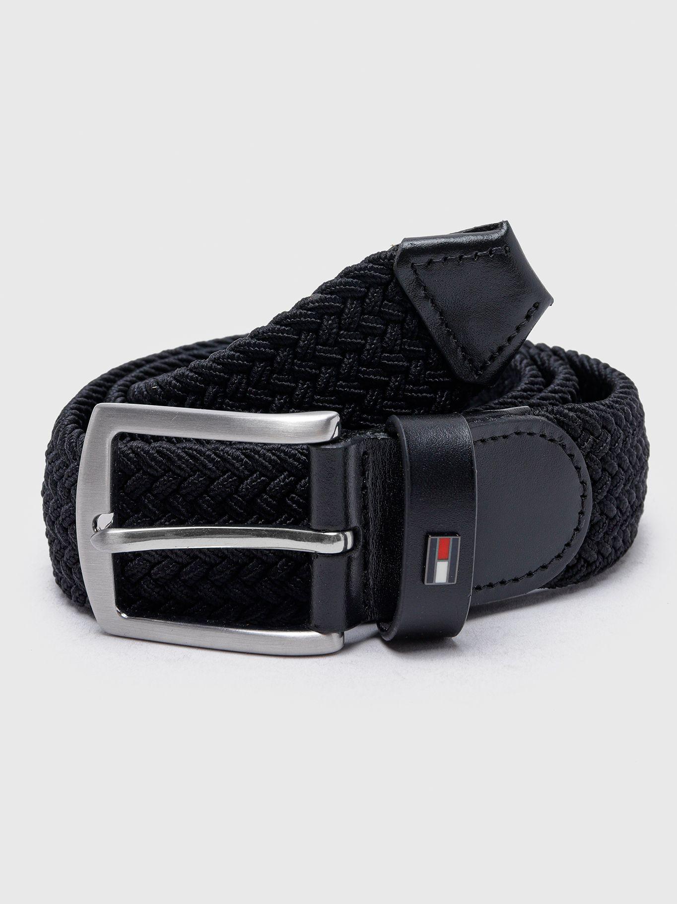 Cinturón Elástico Hebilla Cuadrada Negro Tommy Hilfiger-0