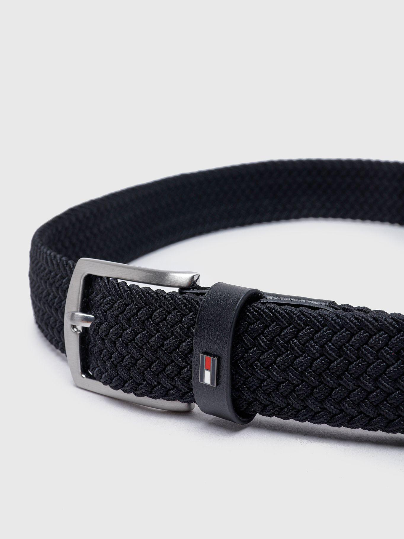 Cinturón Elástico Hebilla Cuadrada Negro Tommy Hilfiger-3