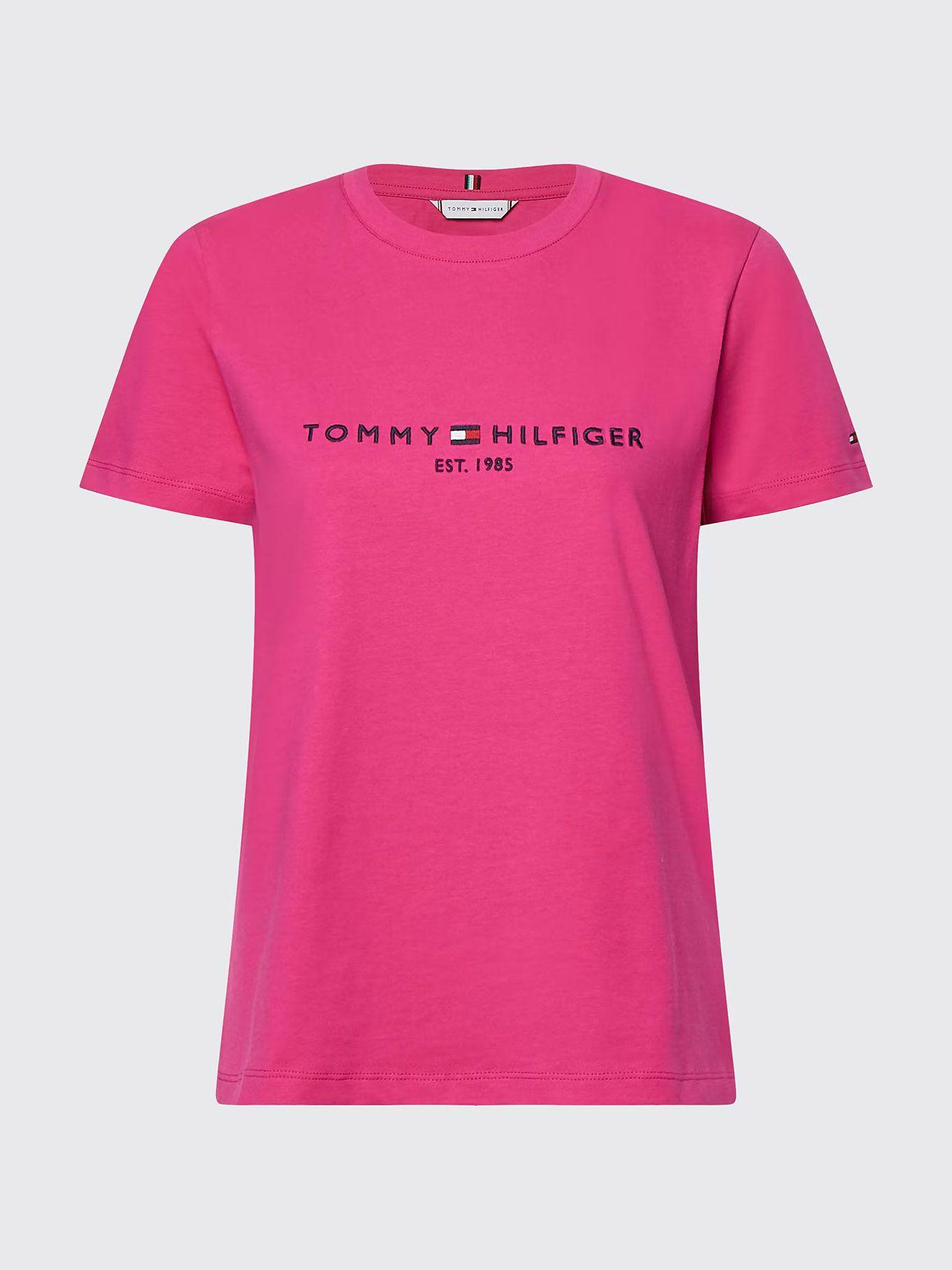 Polera Curve Essential C-Neck Fucsia Tommy Hilfiger-4