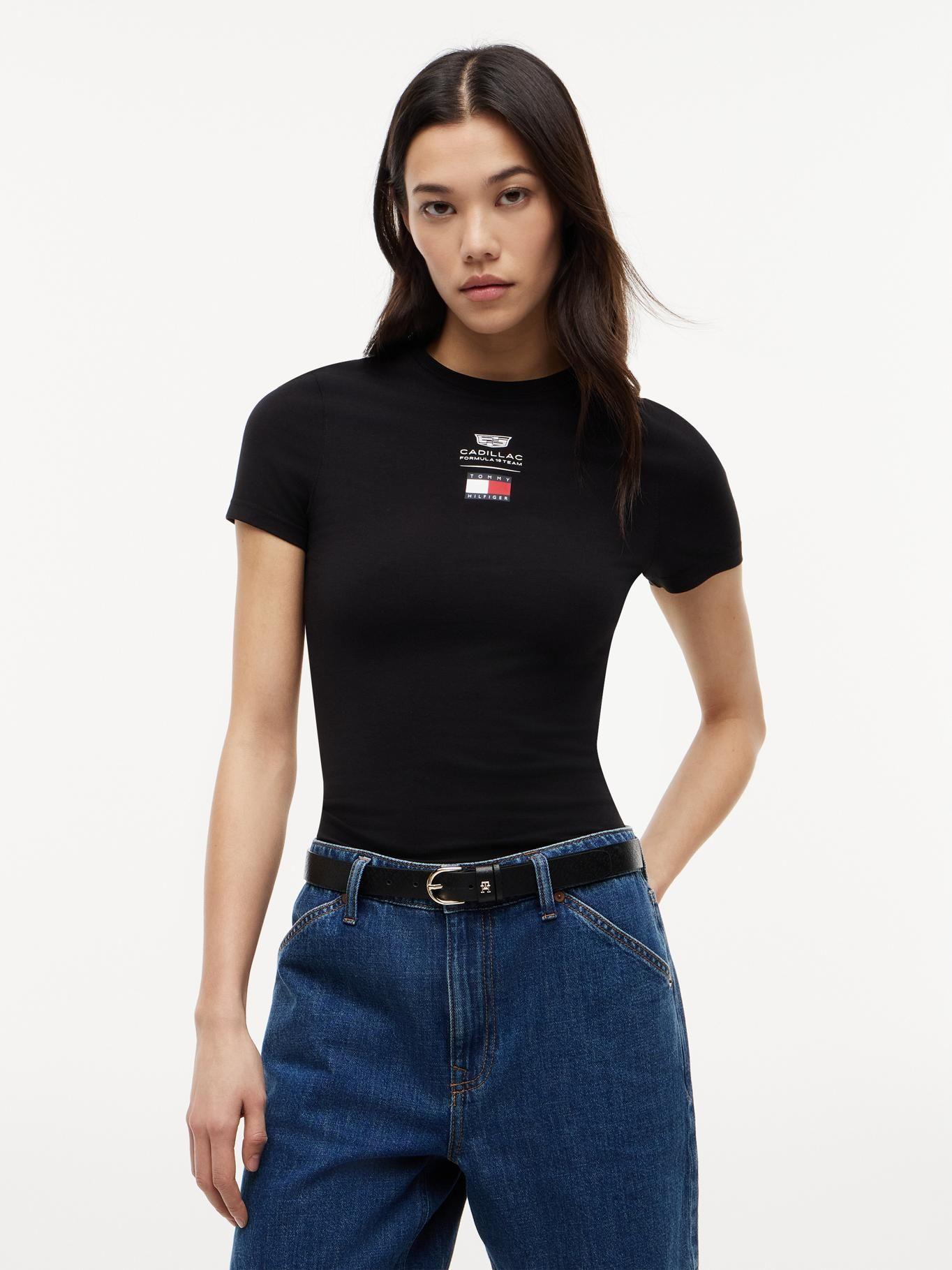 Polera TH x Cadillac F 1 Slim Negro Tommy Hilfiger-0