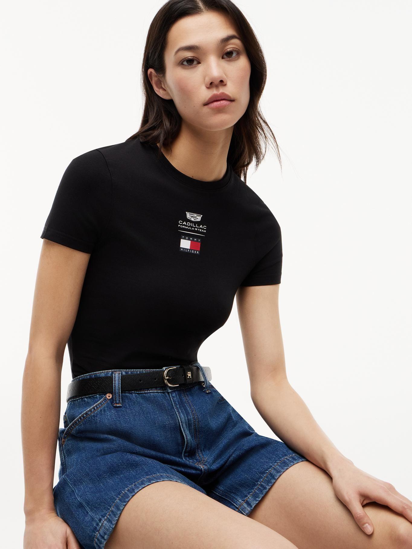 Polera TH x Cadillac F 1 Slim Negro Tommy Hilfiger-3