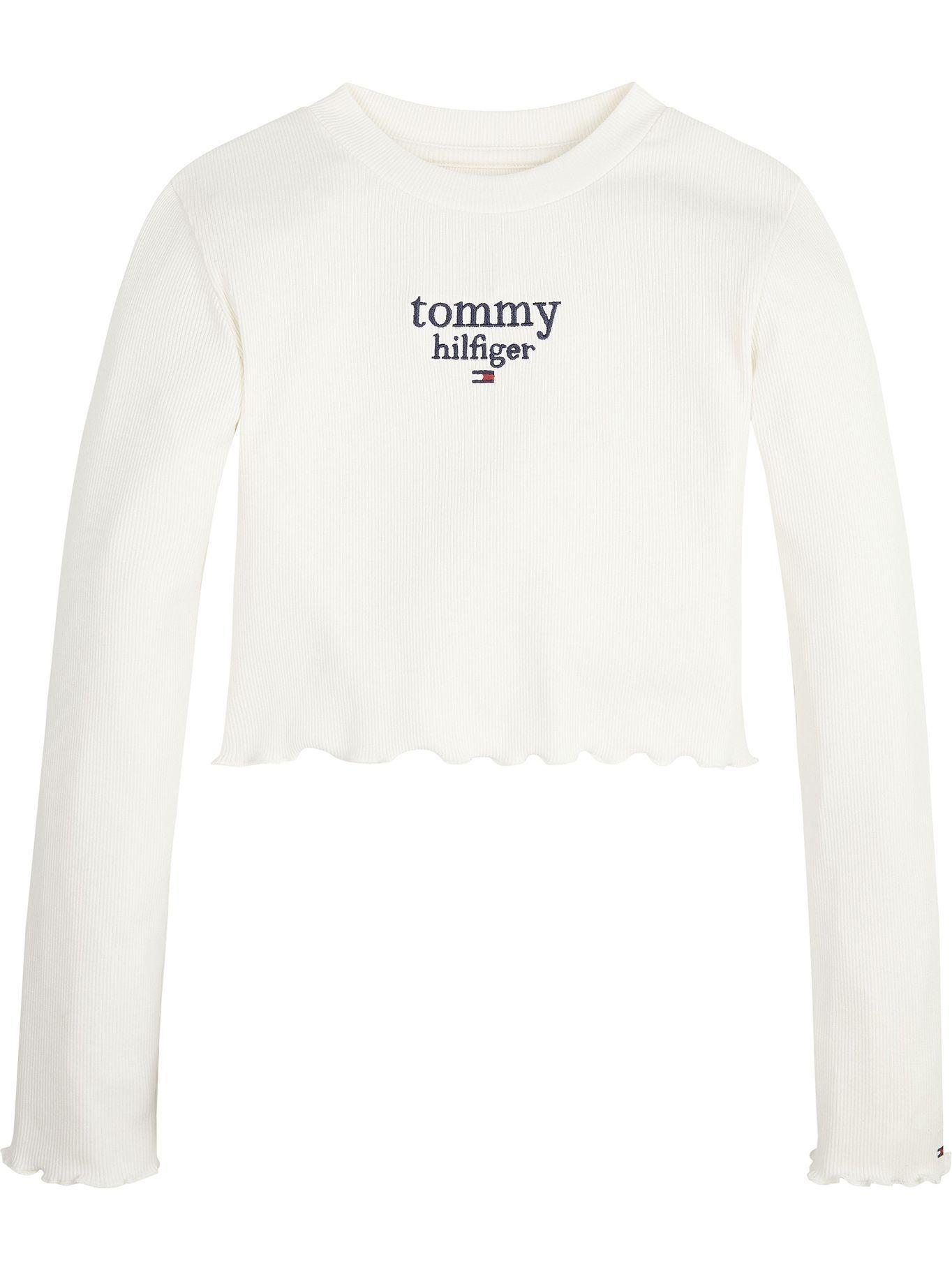 Polera Rib Con Logo Blanco Tommy Hilfiger-0