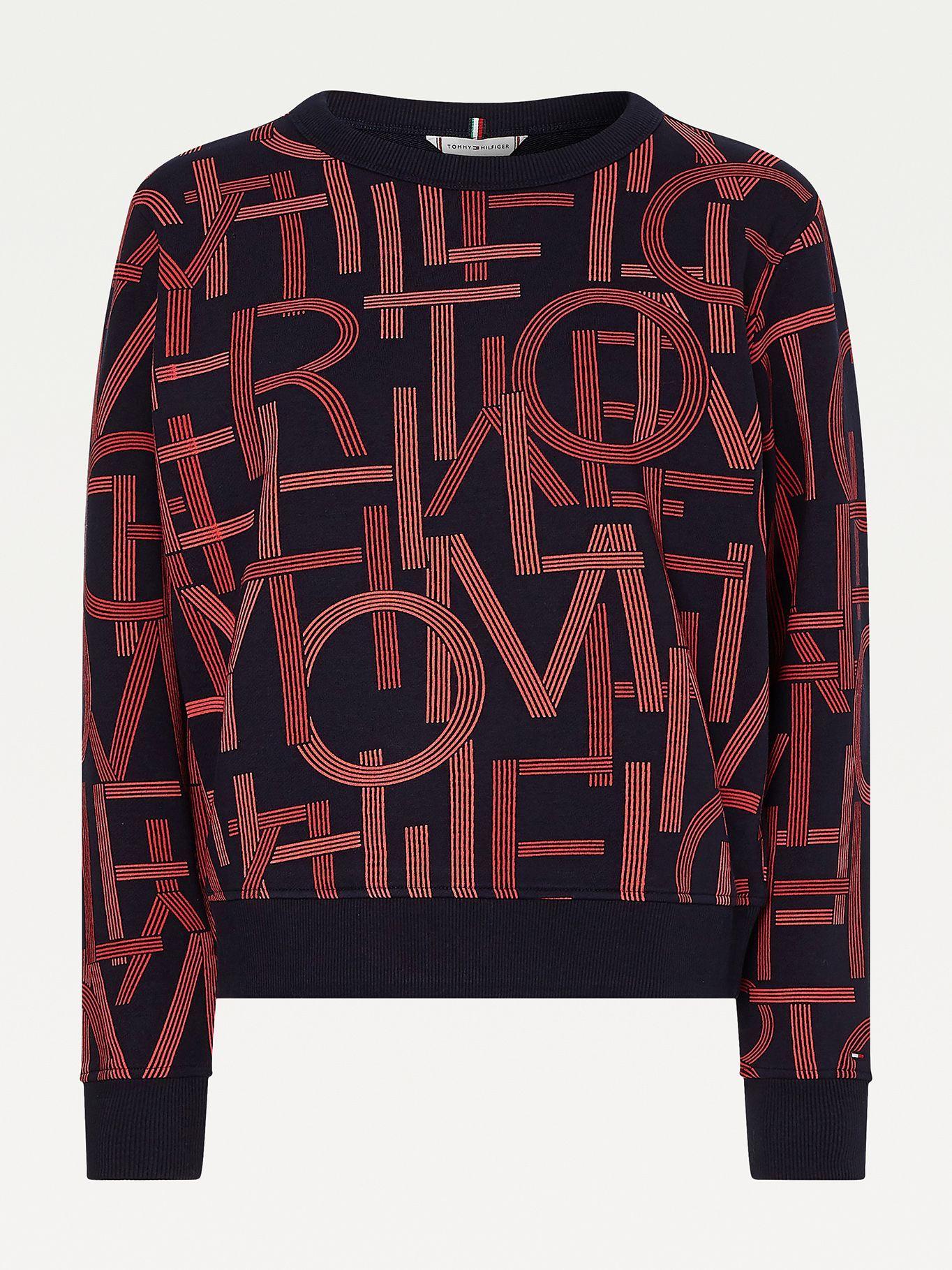 Polerón Spell Out Azul Tommy Hilfiger F2-3