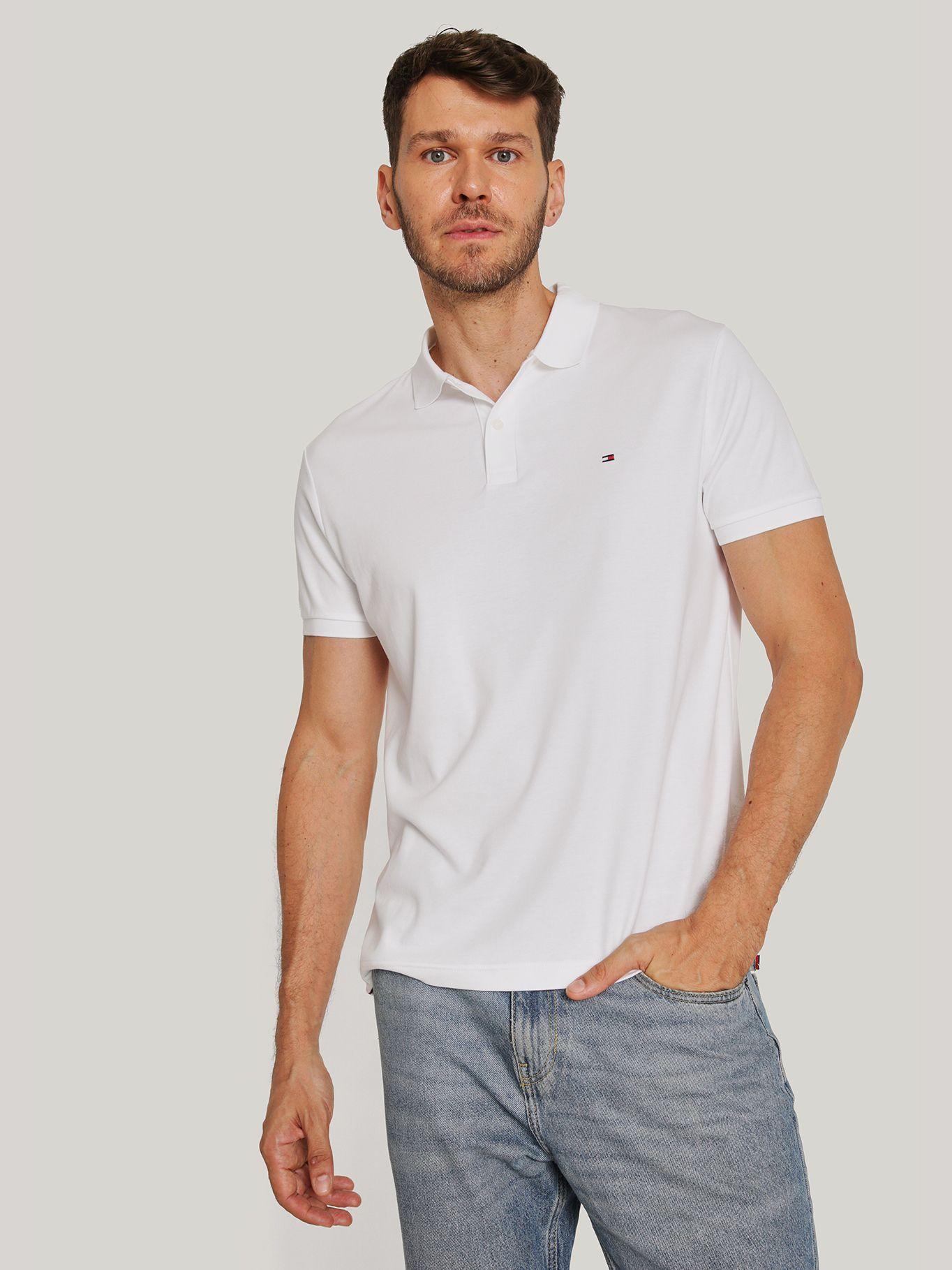Polo Essential Liquid Cotton Gris Tommy Hilfiger-0