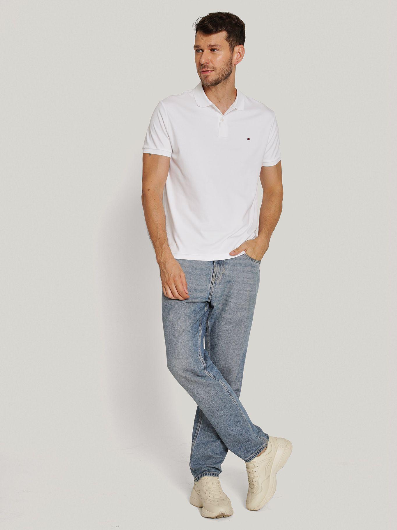 Polo Essential Liquid Cotton Gris Tommy Hilfiger-1