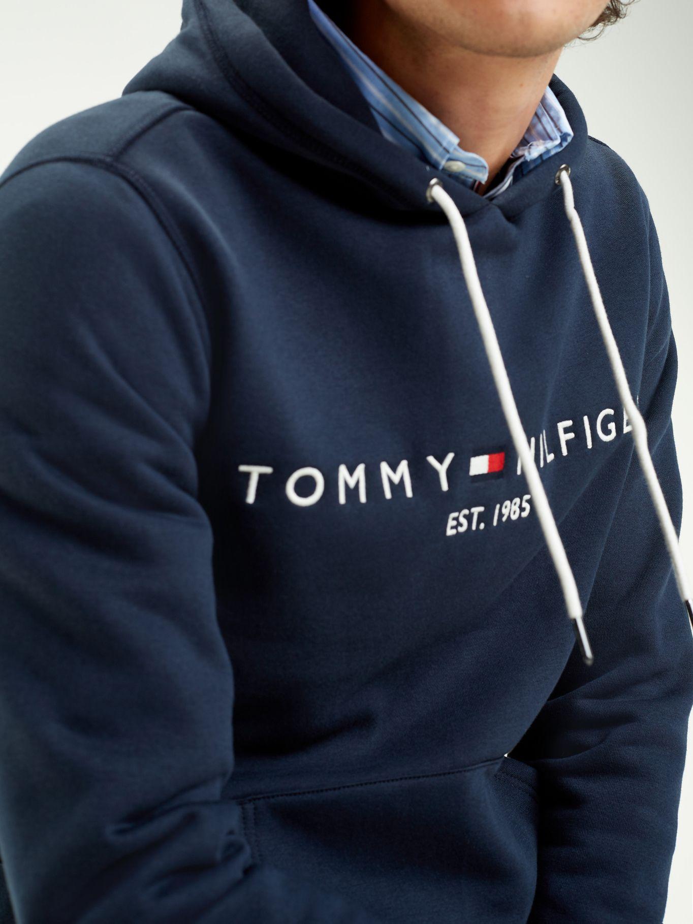 Polerón Hoodie Core Logo Azul Tommy Hilfiger-5