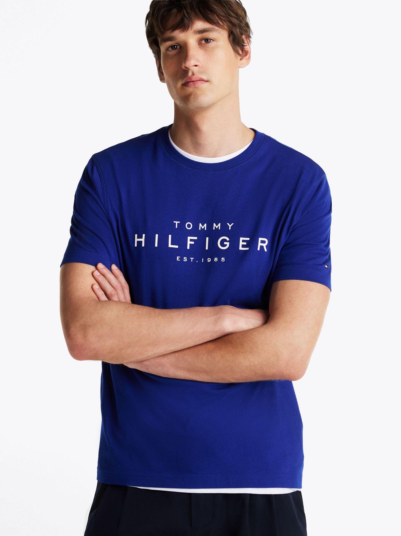 Polera Big Logo Regular Fit D03 Azul Tommy Hilfiger-0