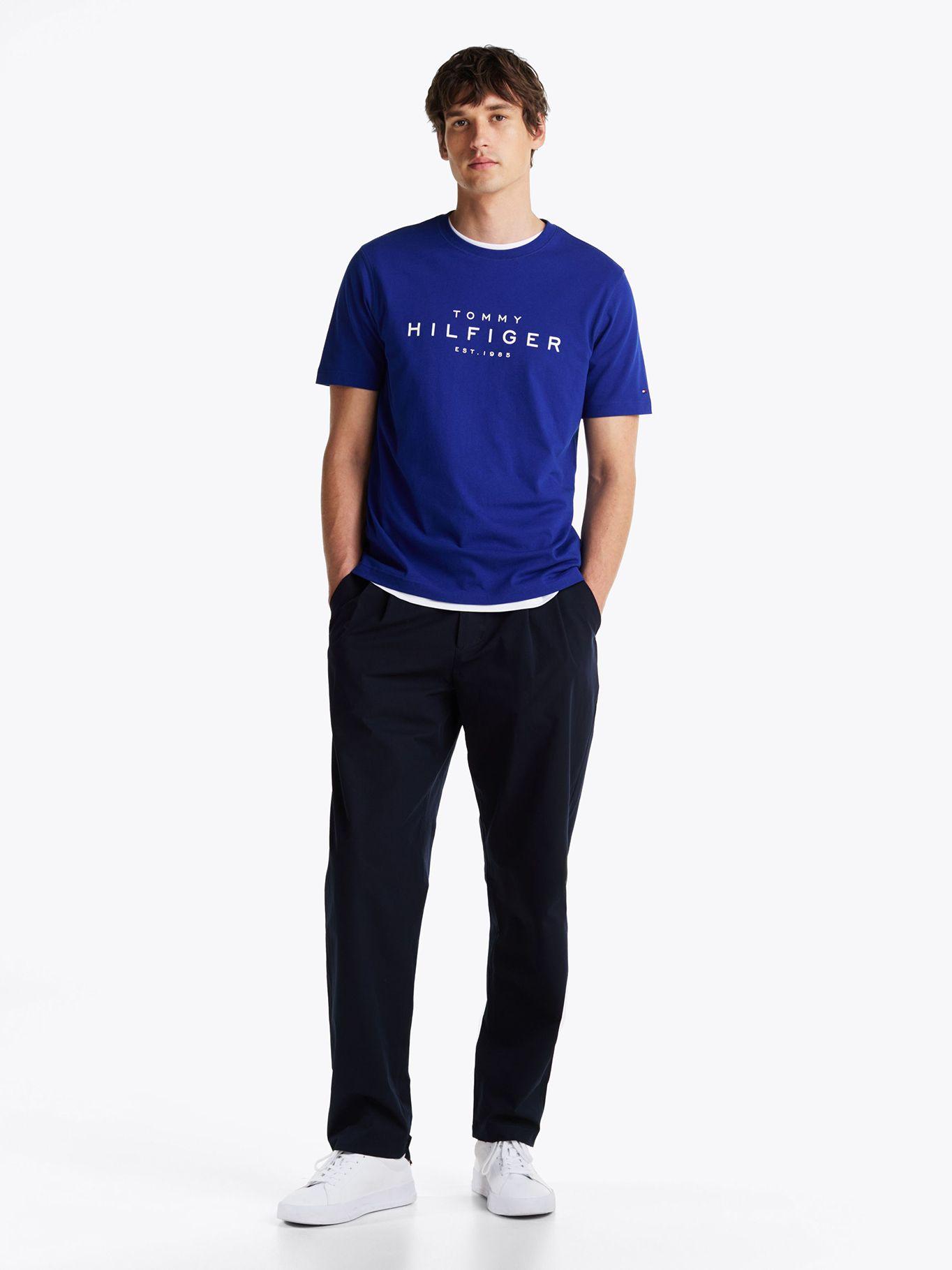 Polera Big Logo Regular Fit D03 Azul Tommy Hilfiger-1