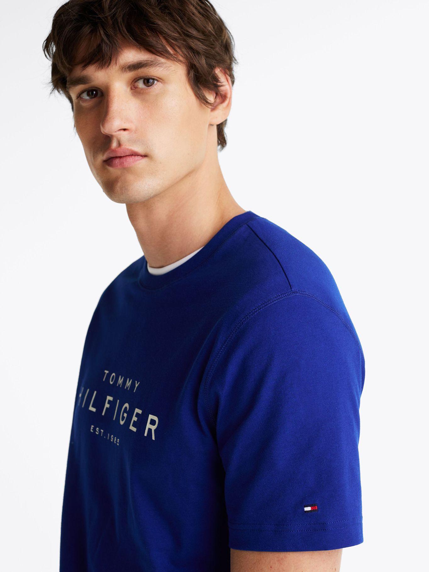 Polera Big Logo Regular Fit D03 Azul Tommy Hilfiger-3