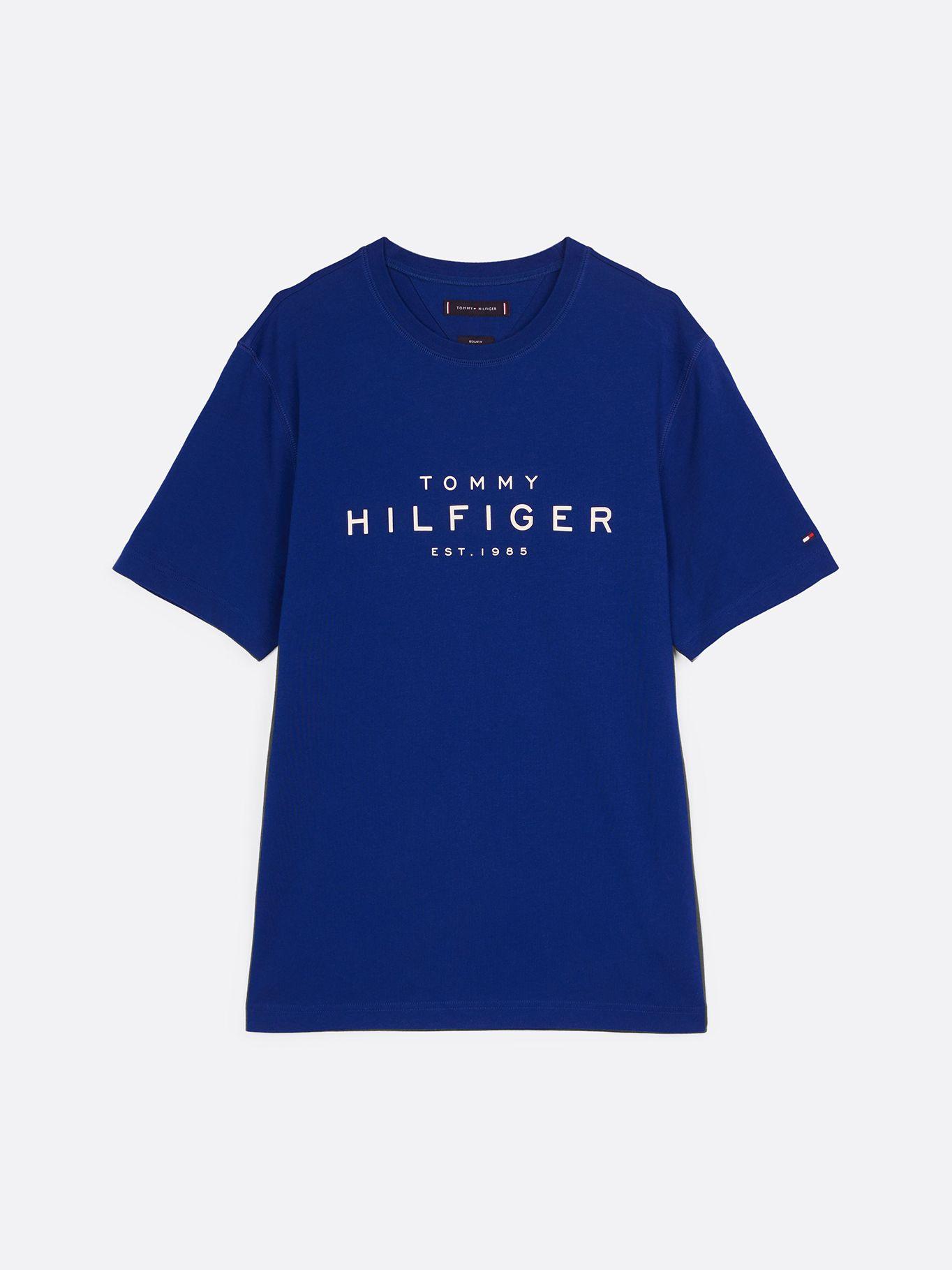 Polera Big Logo Regular Fit D03 Azul Tommy Hilfiger-4